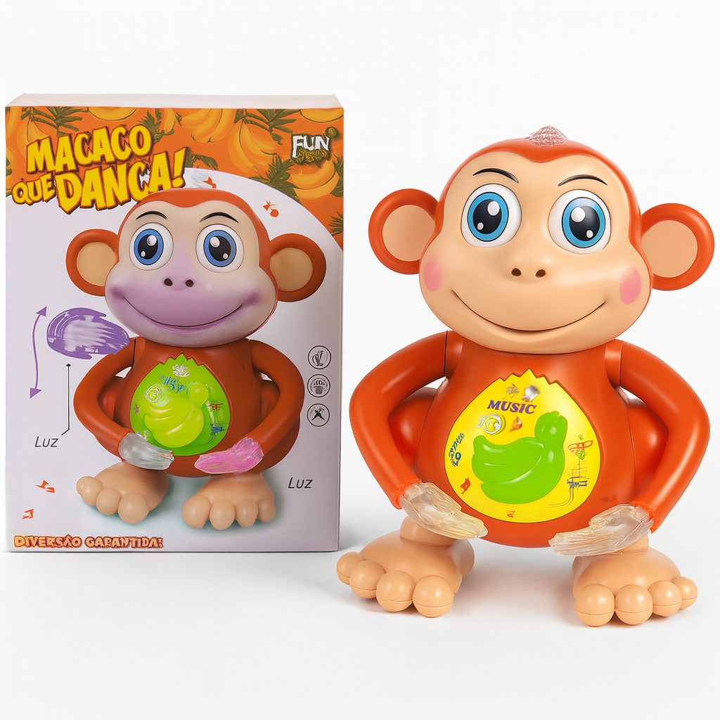 Macaco Dançarino Musical Infantil com Luz – Brinquedo Interativo - Foto 5
