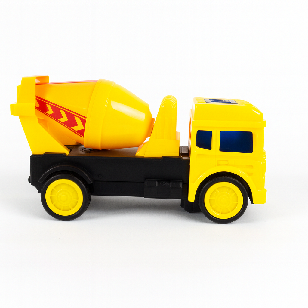 Caminhão Betoneira Infantil de Brinquedo com Tambor Giratório – Construção - Foto 3