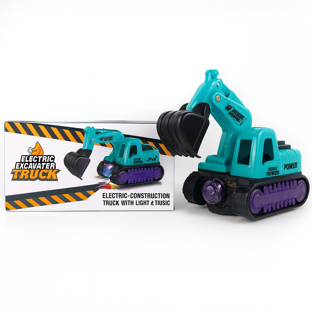 Escavadeira Infantil Brinquedo a Pilha com Luz – Truck Power - Foto 5