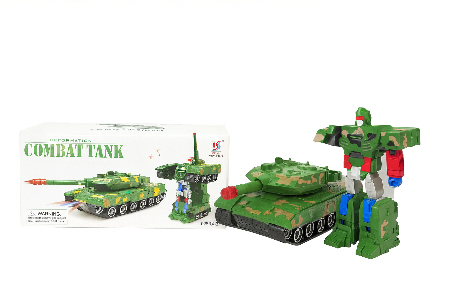 Tanque de Guerra Militar Infantil Combat Tank 2 em 1 – Brinquedo Transformável com Rodas - Foto 5