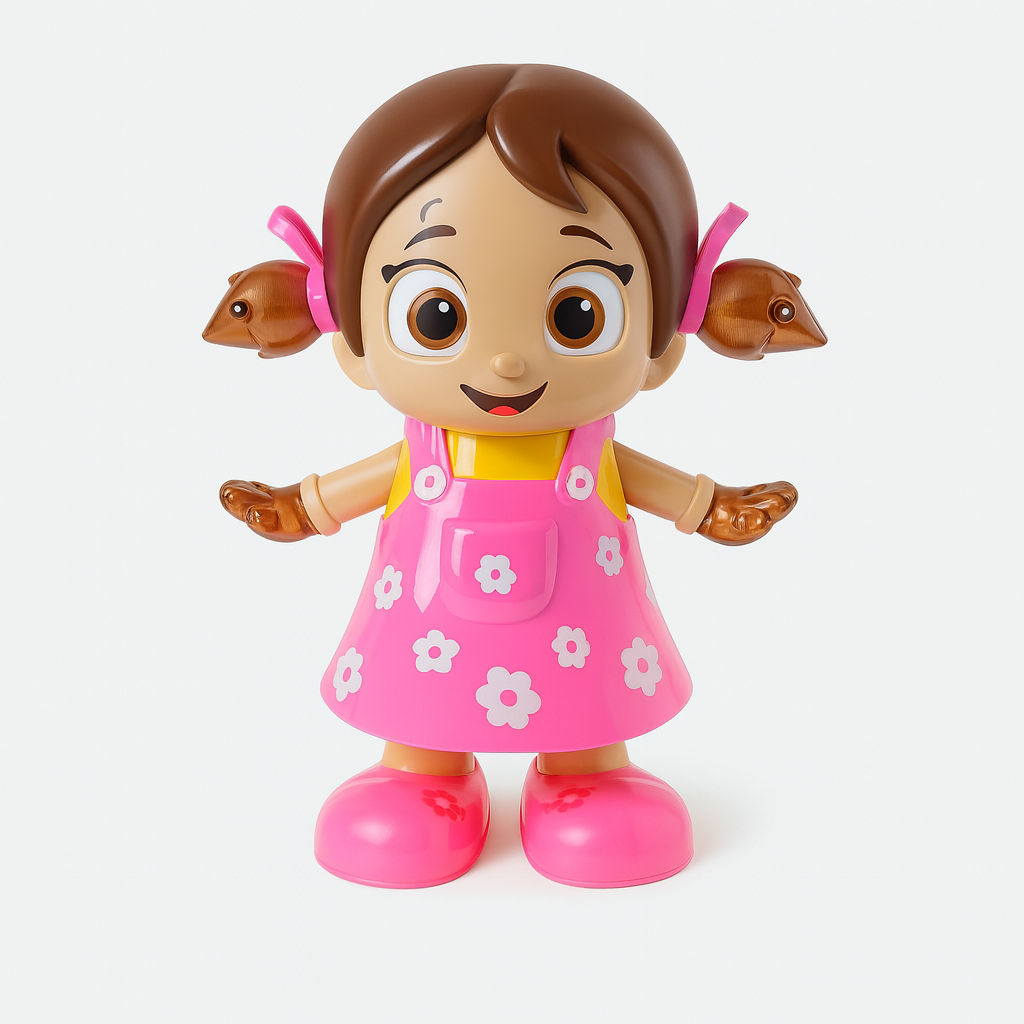 Boneca Dançarina Fofa Musical Infantil – Brinquedo Interativo com Movimento e Som