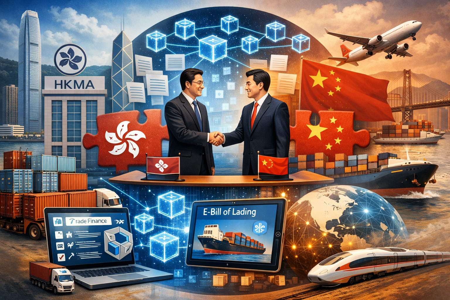 香港金管局攜手上海當局:區塊鏈貿易融資平台助推兩岸供應鏈數位化