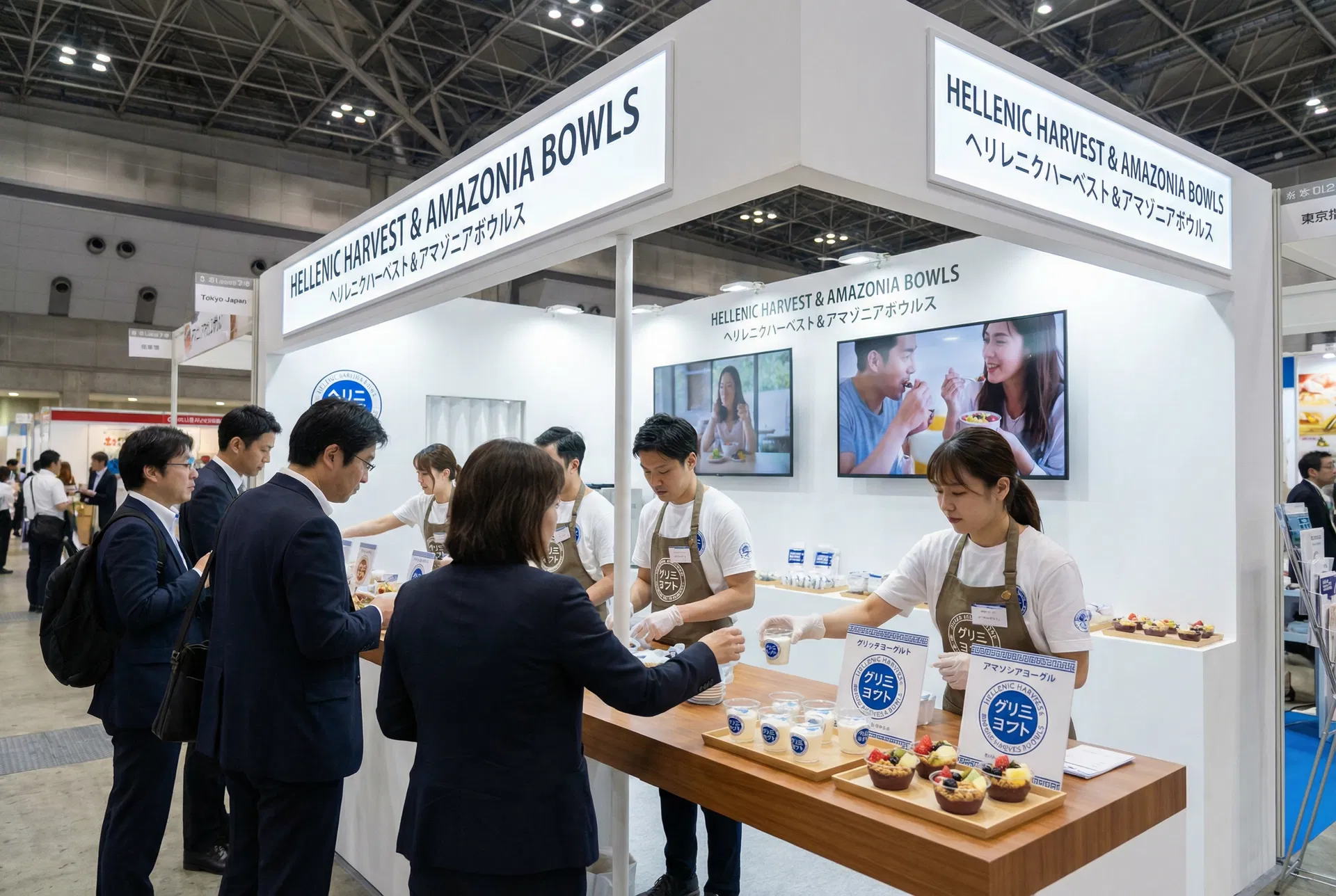 展示会ブースでのケータリング