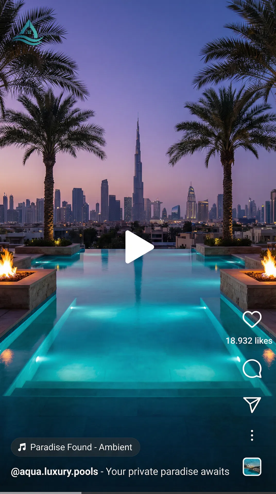 Luxury Pool Villa Instagram Reel