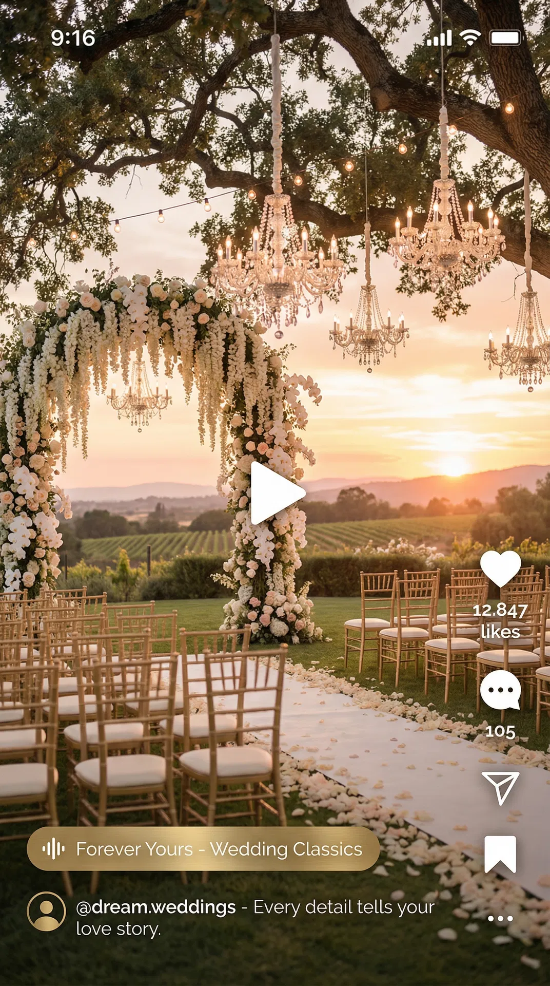 Luxury Wedding Planner Instagram Reel