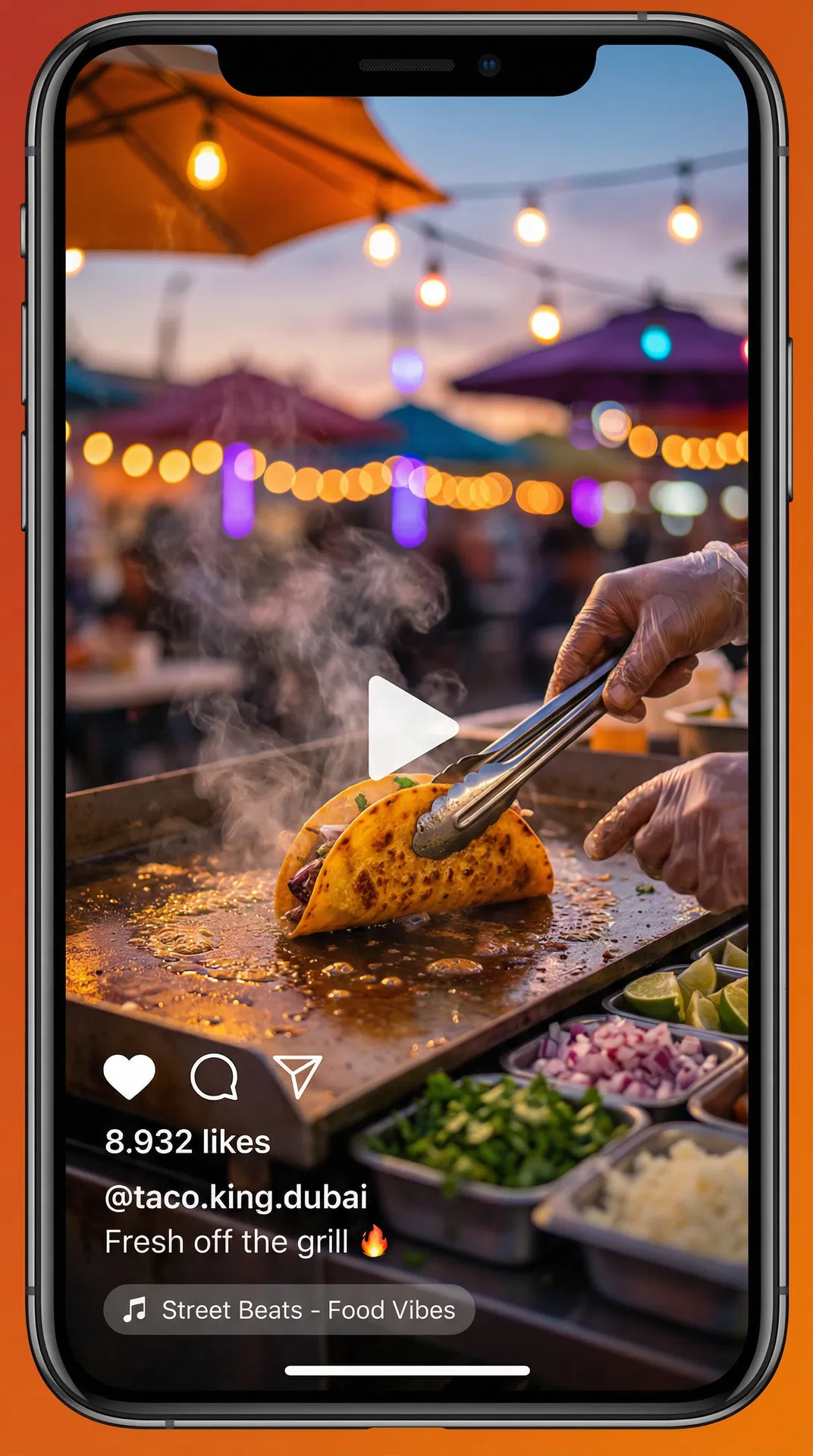 Street Food Market Instagram Reel