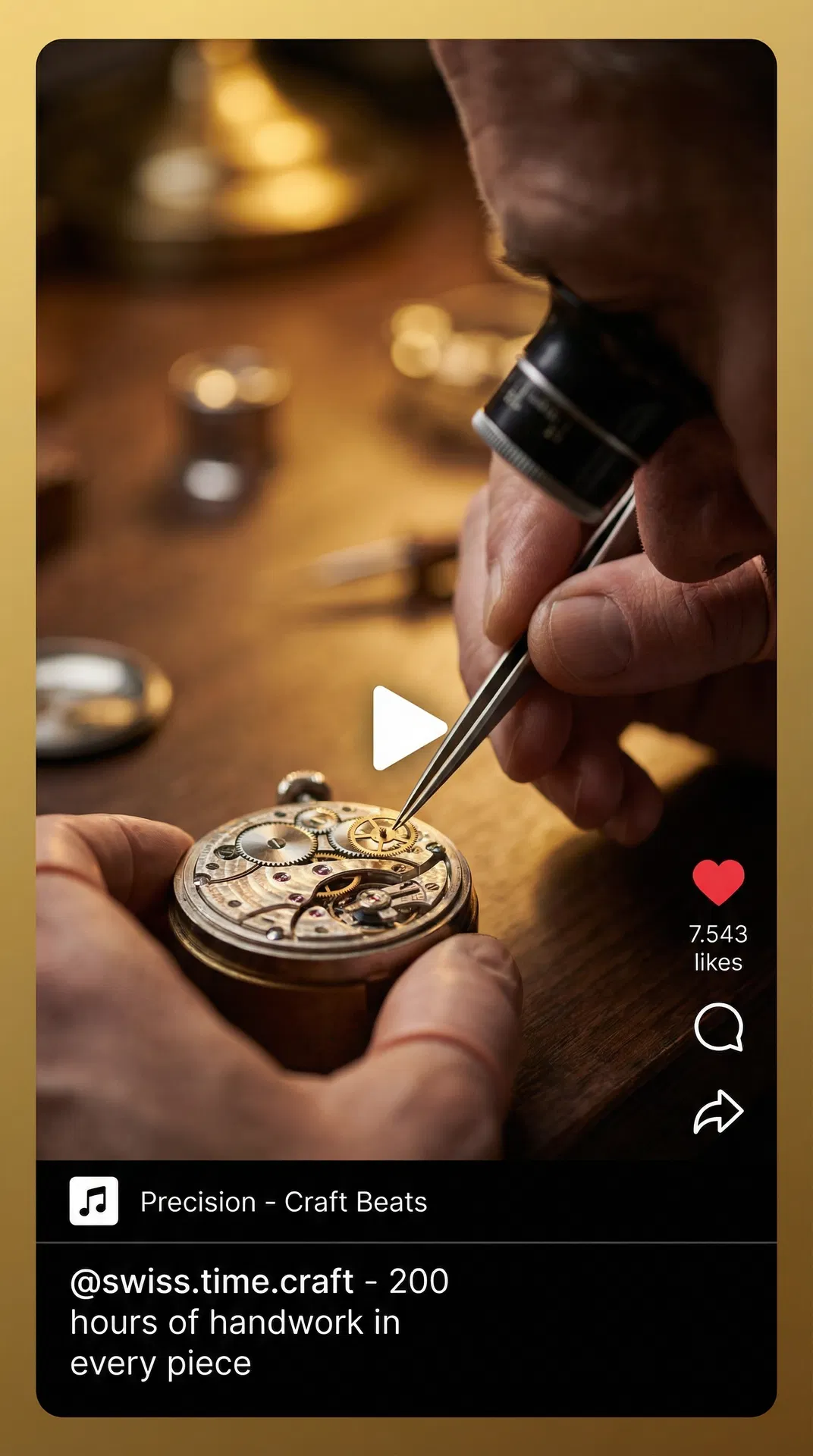 Master Watchmaker Instagram Reel
