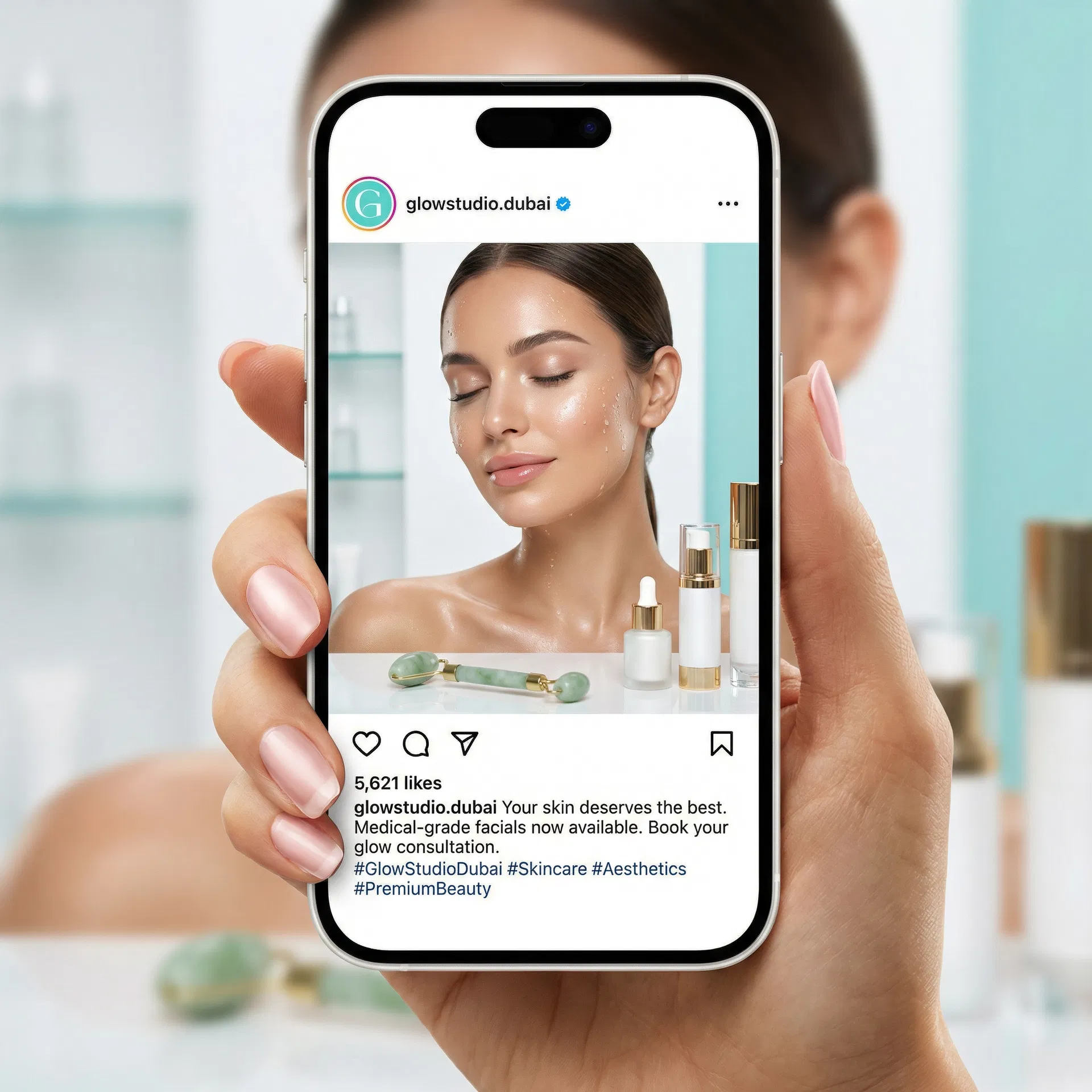 Professional Instagram Post Design for Beauty Business - Social Media Management by Sofiia Lysak