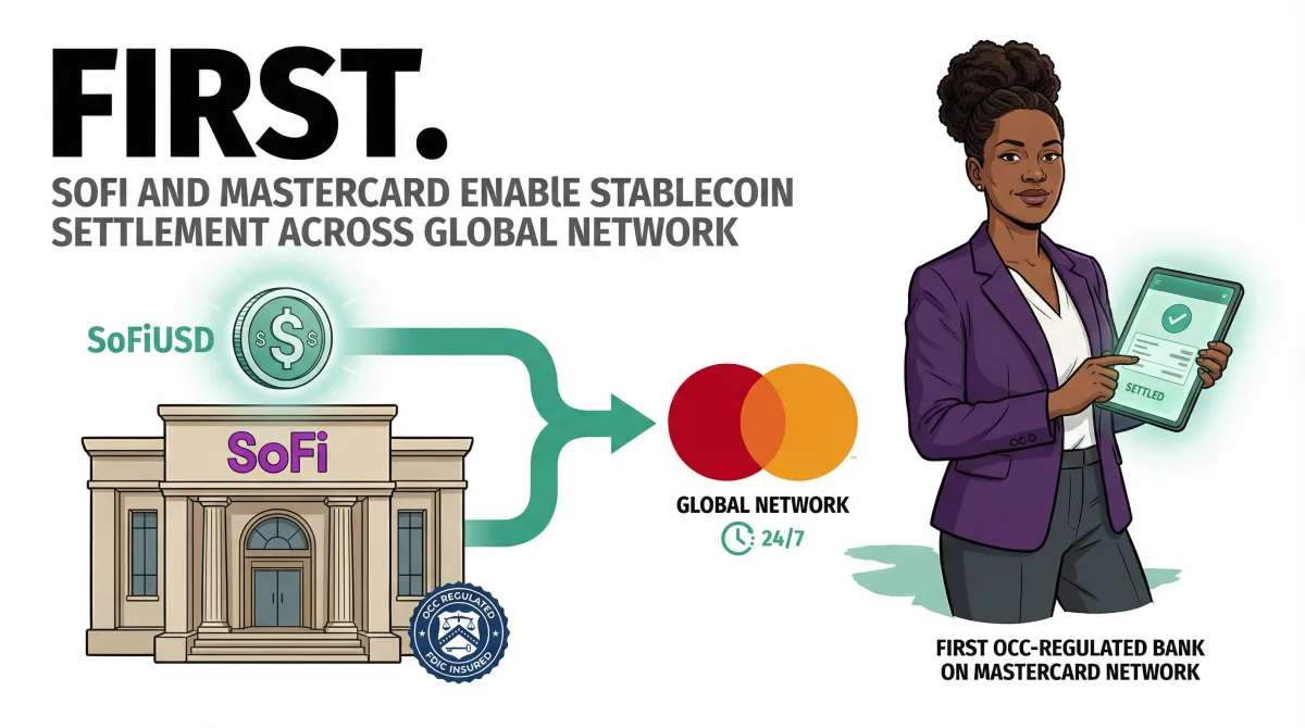 SoFi and Mastercard Partner to Enable SoFiUSD Stablecoin Settlement Across Global Network