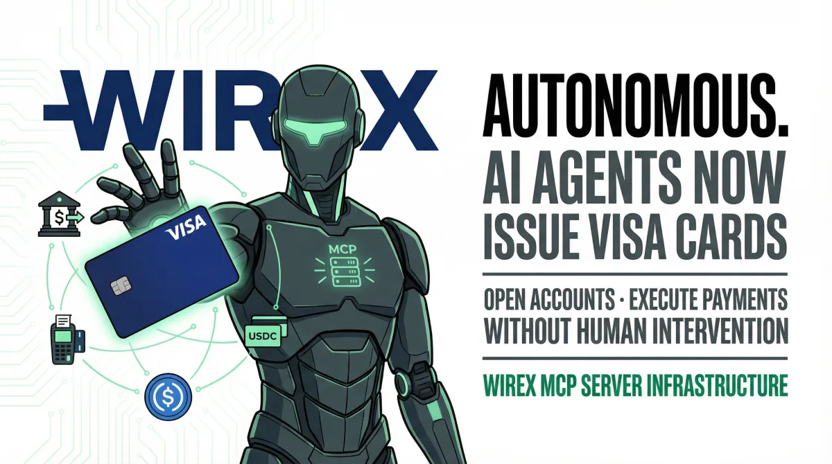 Wirex Launches AI Agent Infrastructure for Autonomous Stablecoin Card Issuance