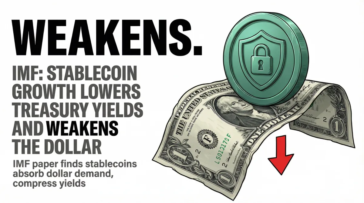IMF Paper Finds Stablecoin Growth Lowers Treasury Yields and Weakens the Dollar