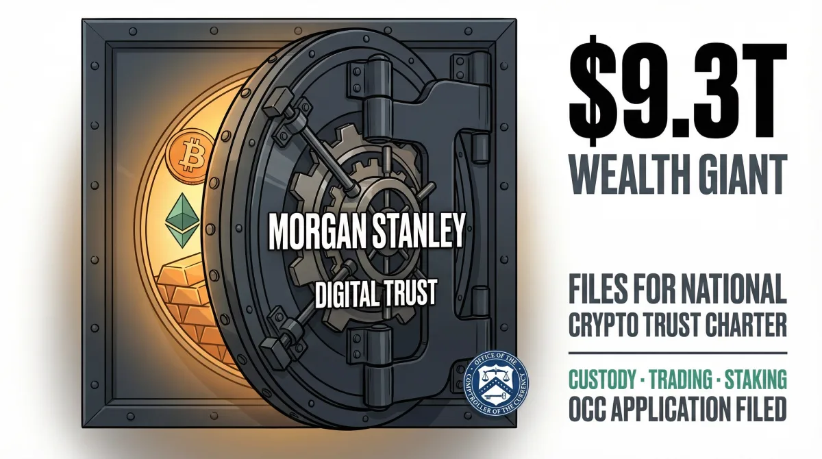 Morgan Stanley Files for National Crypto Trust Bank Charter With the OCC
