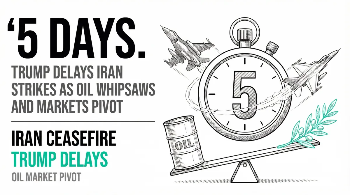 Trump Delays Iran Strikes Five Days as Oil Whipsaws and Saxo Maps Three Investor Scenarios