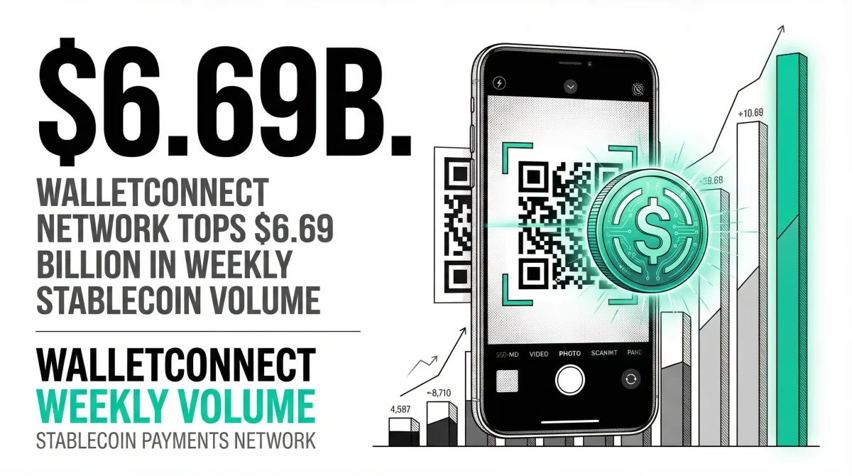 WalletConnect Network Posts $6.69B Weekly Stablecoin Volume, Projects $400B Annual Throughput