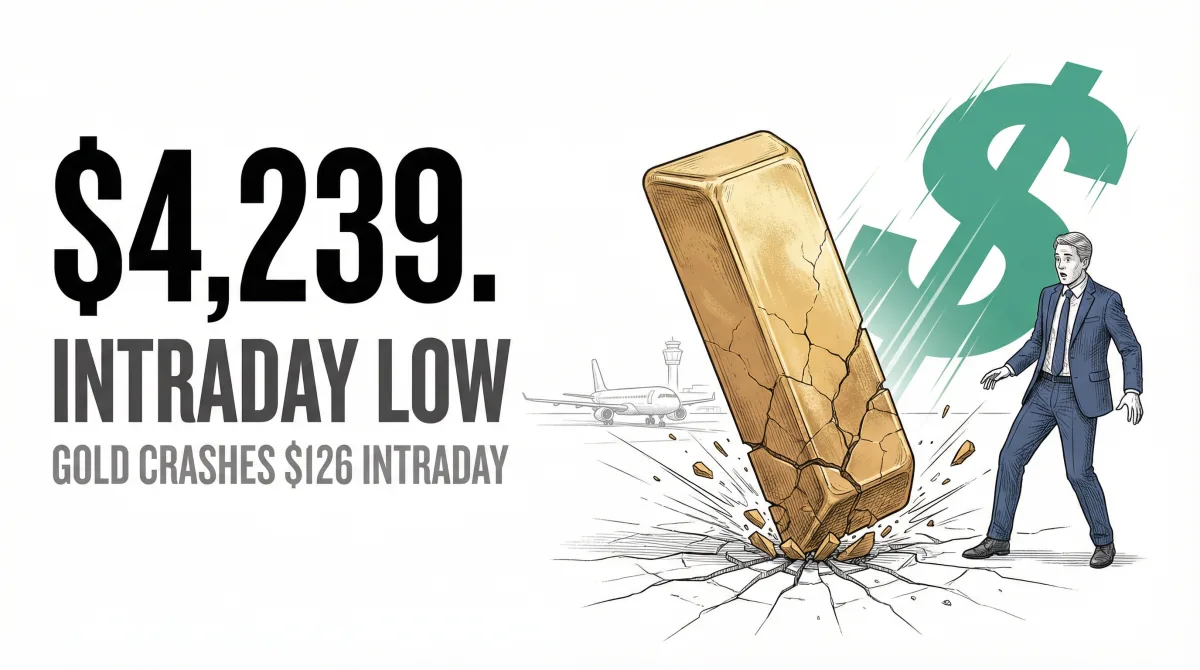 Gold Crashes $126 Intraday on March 26 Before Partial Recovery, Silver Plunges Nearly $5