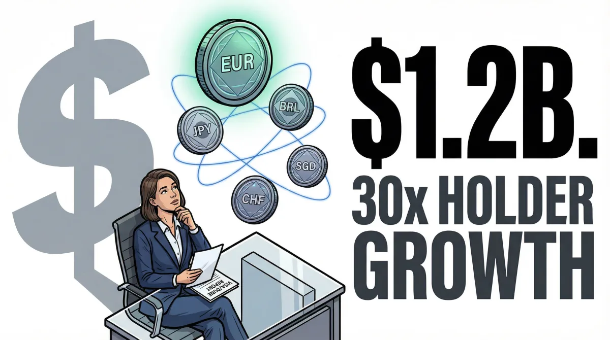 Non-Dollar Stablecoins Reach $1.2B Supply as Visa-Commissioned Dune Report Tracks 30x Holder Growth Since 2023
