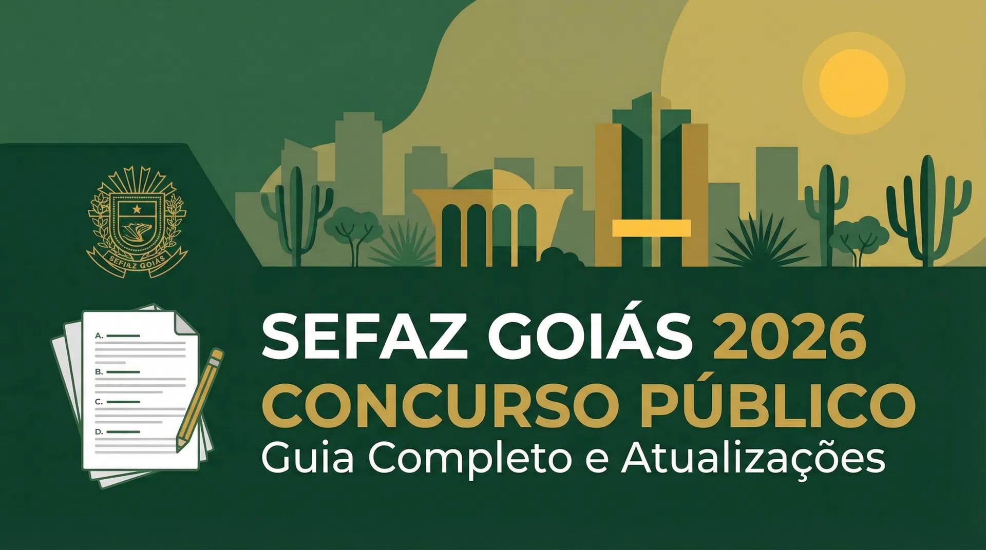 Concurso SEFAZ-GO 2026: Prova em Maio com 75 Vagas e 23 Mil Inscritos
