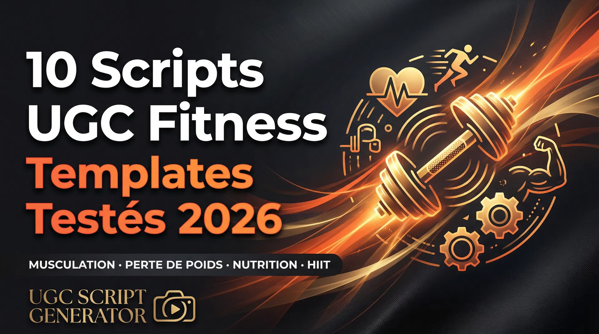 Scripts UGC Fitness 2026 : 10 Templates Qui Convertissent (Musculation, Perte de Poids, Nutrition)