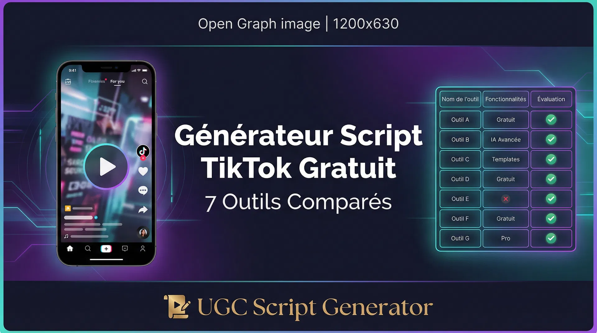 Générateur de Script TikTok Gratuit : 7 Outils Comparés en 2026