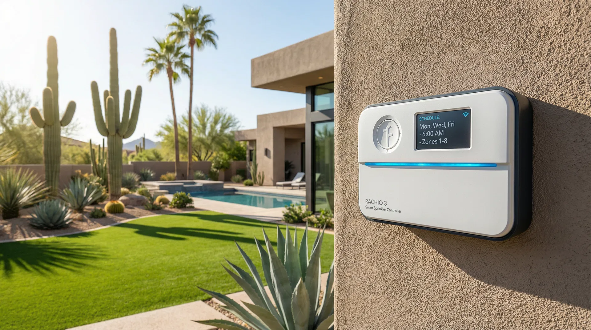 Smart irrigation controller installation in Phoenix
