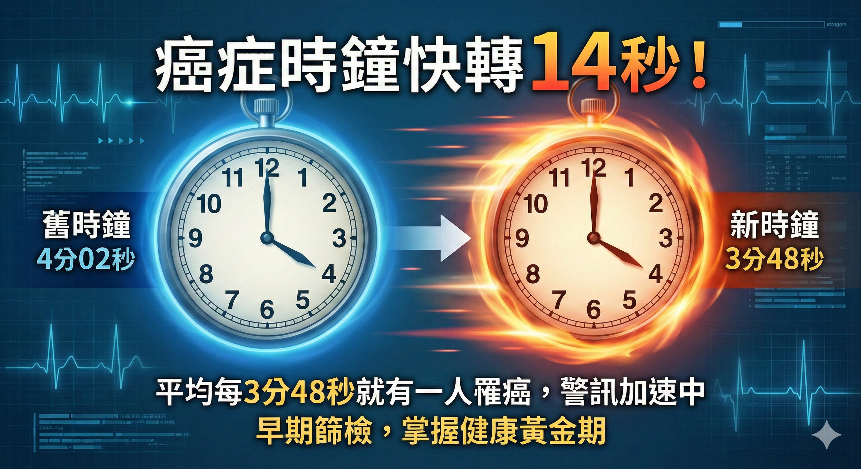 癌症時鐘再快轉！如果癌症，正在變成一種慢性病.....