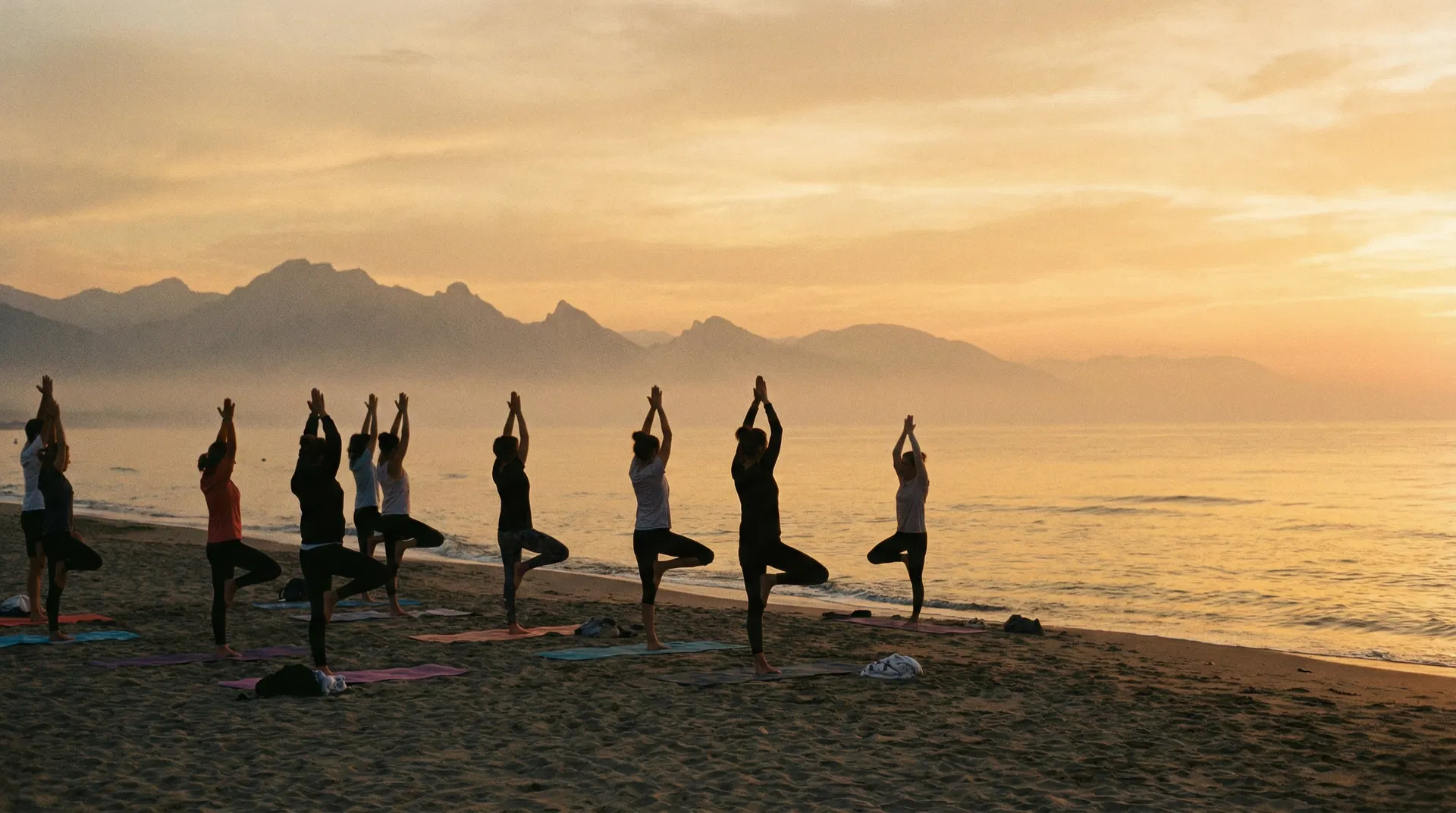 Yoga sulla spiaggia di Forte dei Marmi