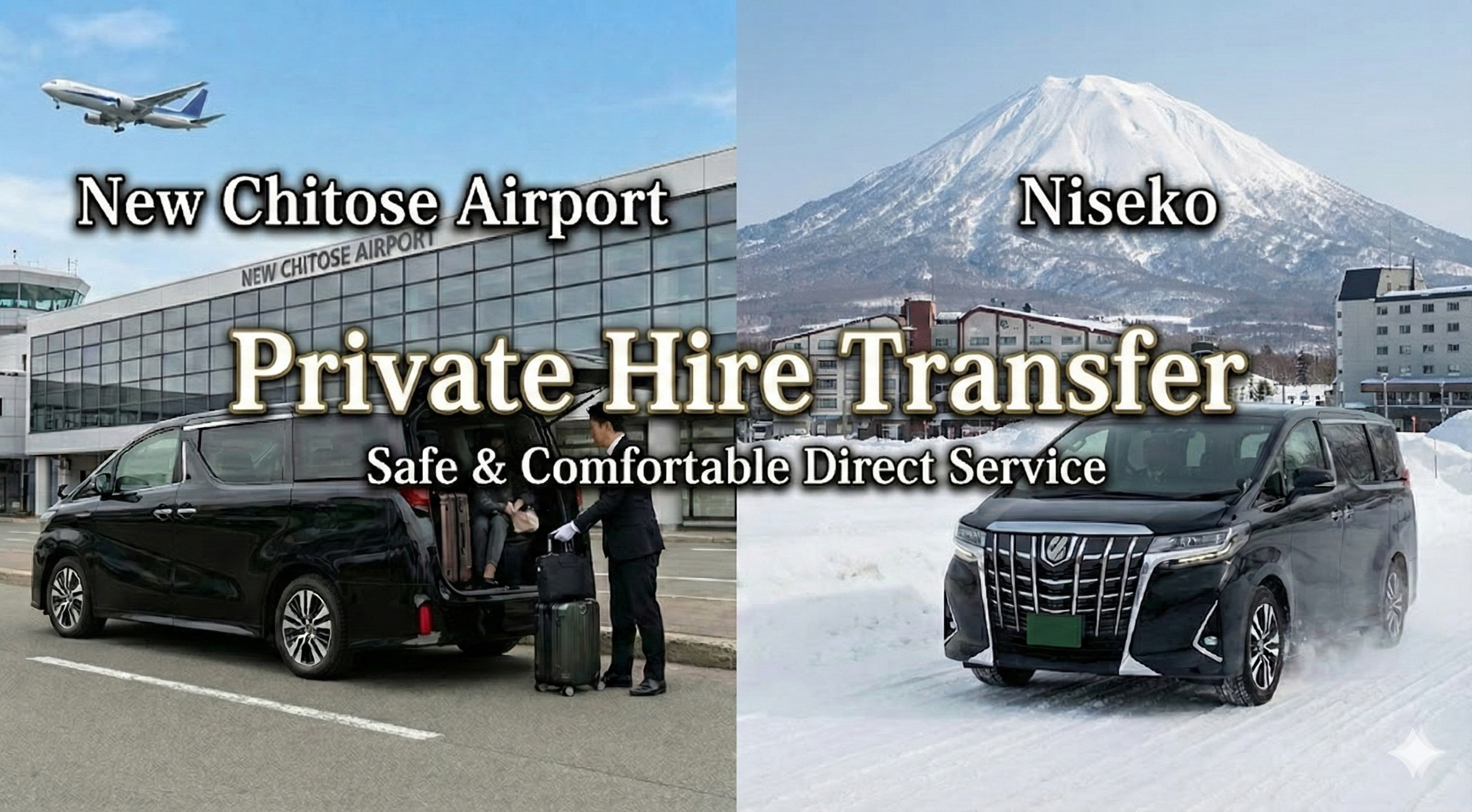 Niseko: Private Transfer to/from New Chitose Airport(Flat Rate)