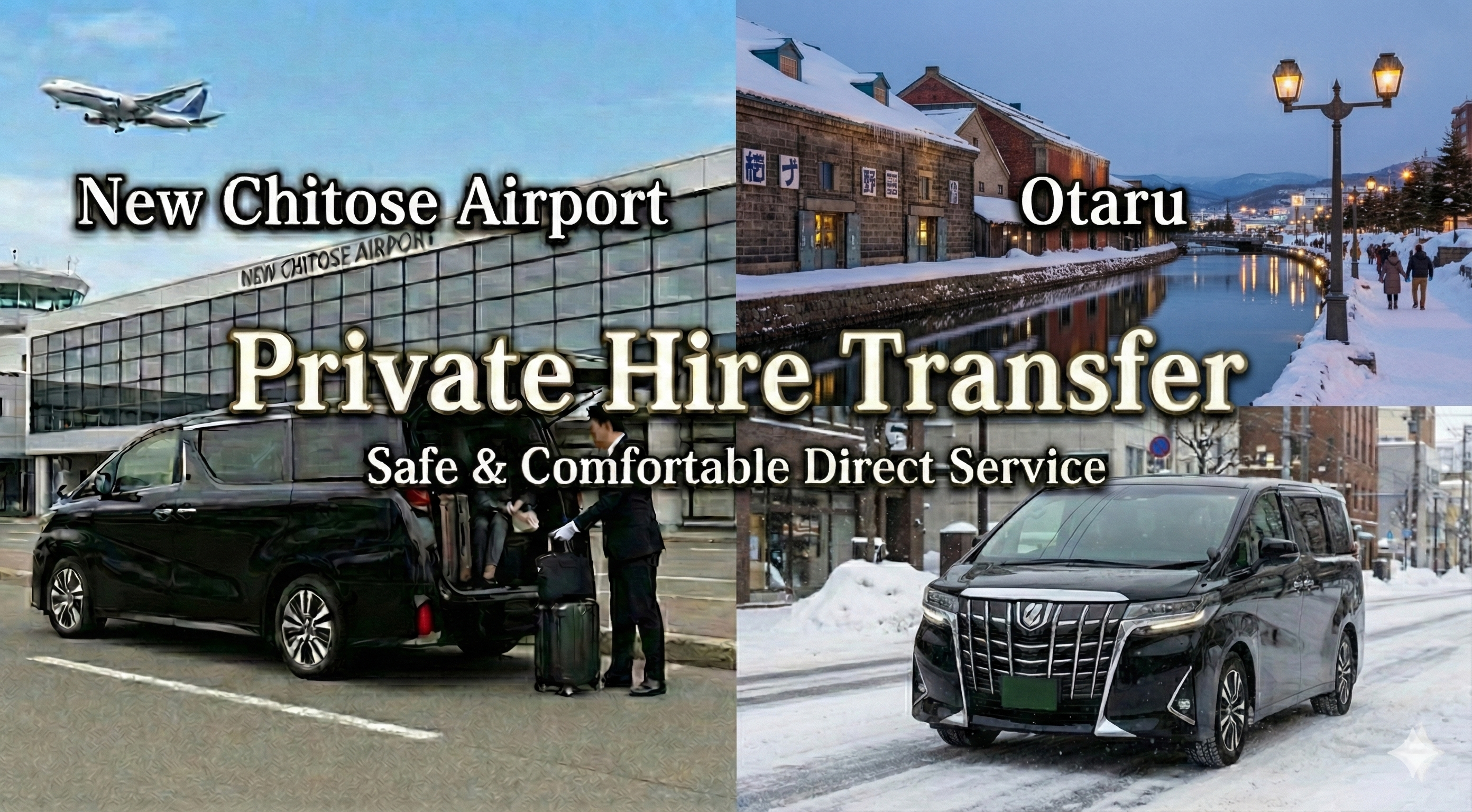 Otaru: Private Transfer to/from New Chitose Airport(Flat Rate)