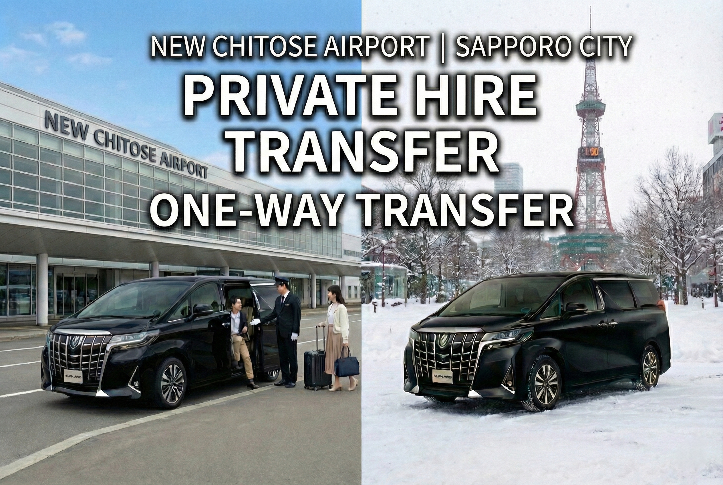 Sapporo City: Private Transfer to/from New Chitose Airport(Flat Rate)