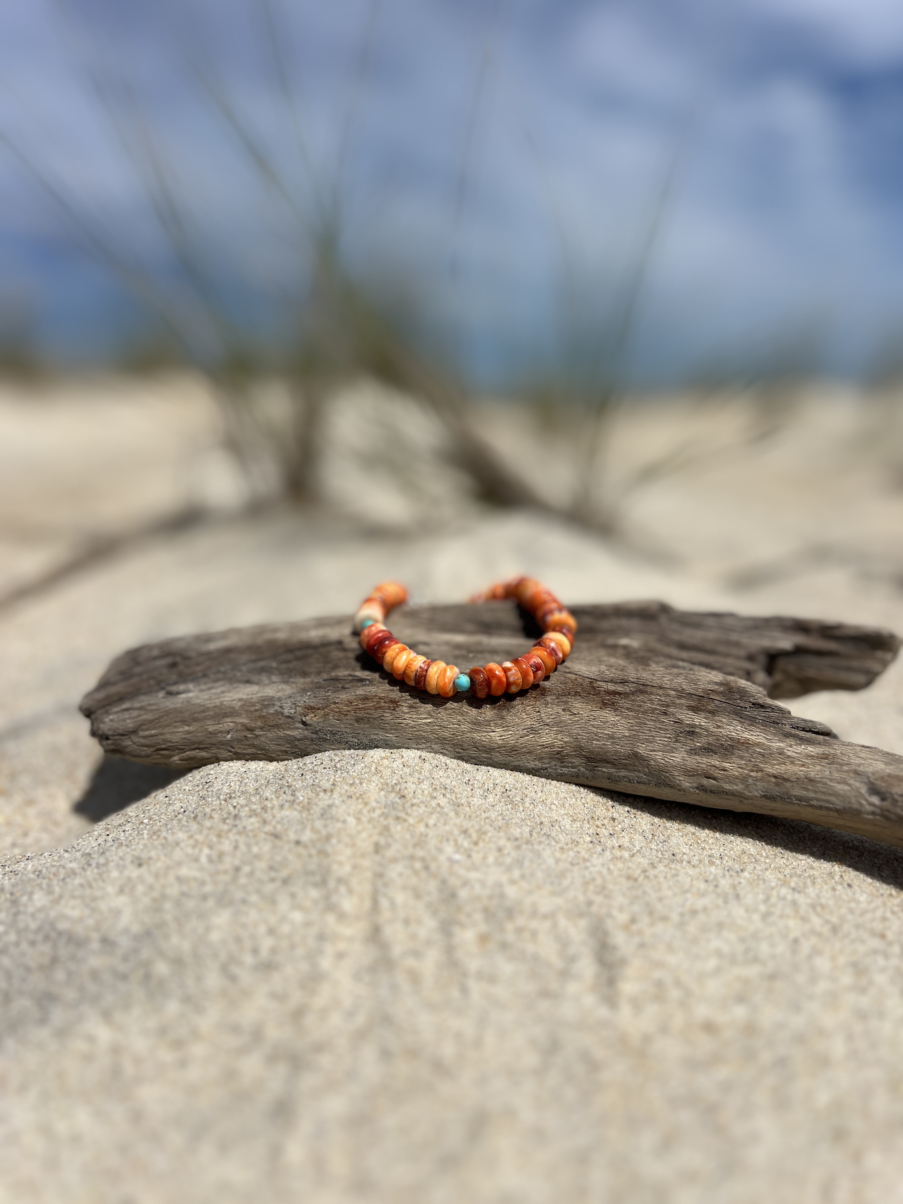 Spiny Oyster Shell & Kingman Turquoise Bracelet thumbnail 3