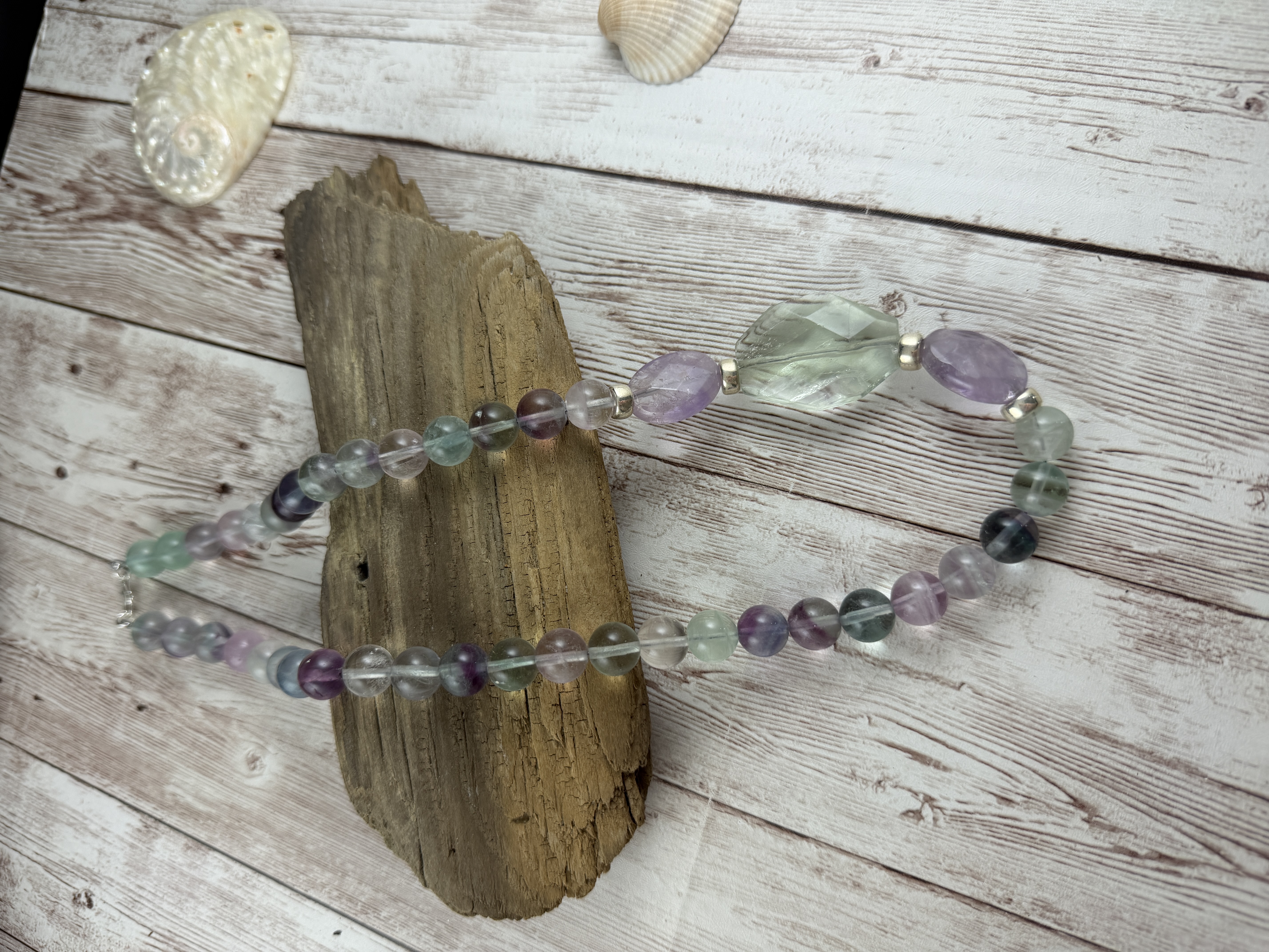 Rainbow Fluorite Necklace thumbnail 7