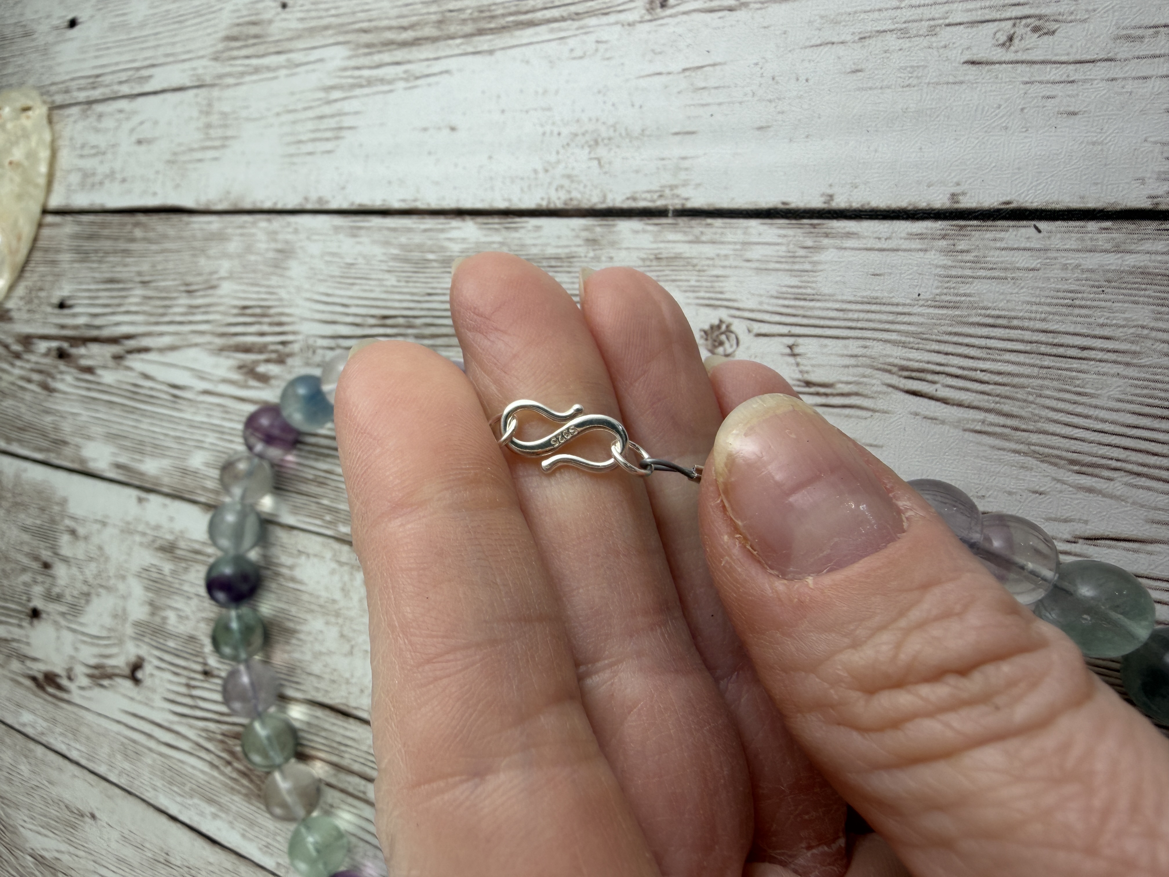 Rainbow Fluorite Necklace thumbnail 6