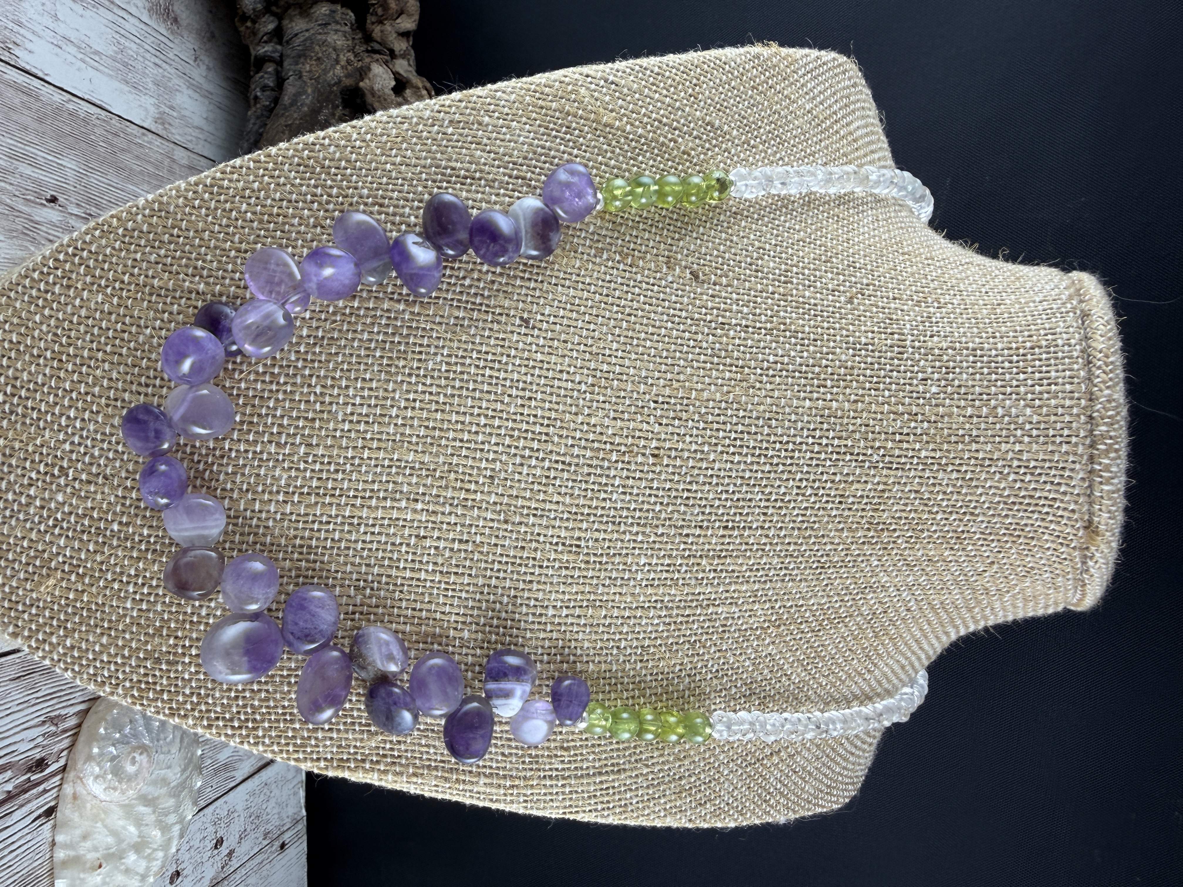 Amethyst and Peridot Necklace thumbnail 2