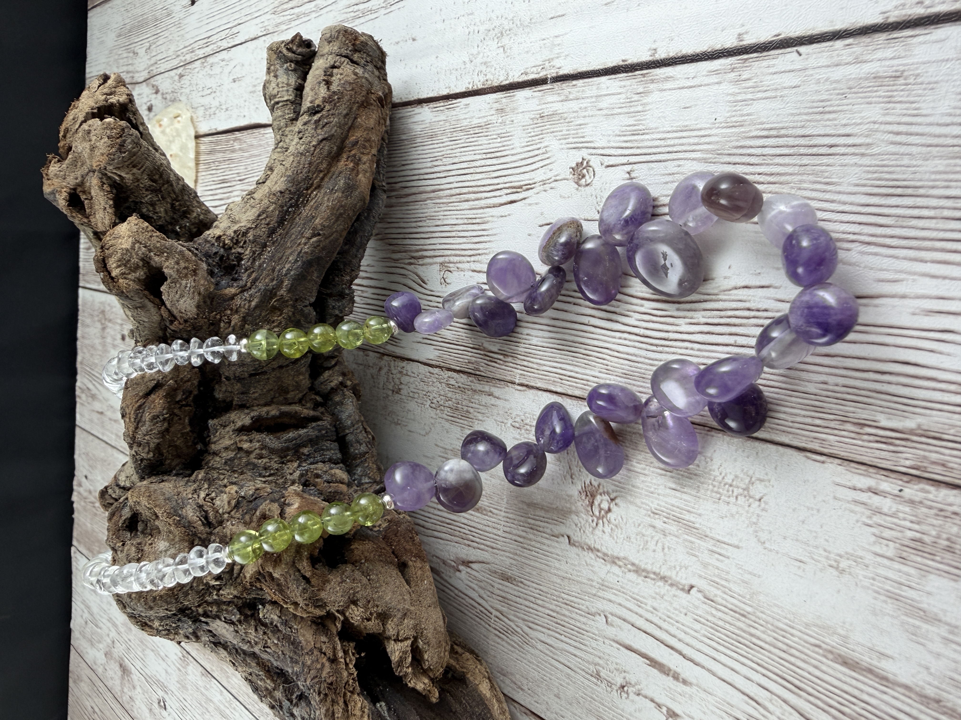 Amethyst and Peridot Necklace thumbnail 5