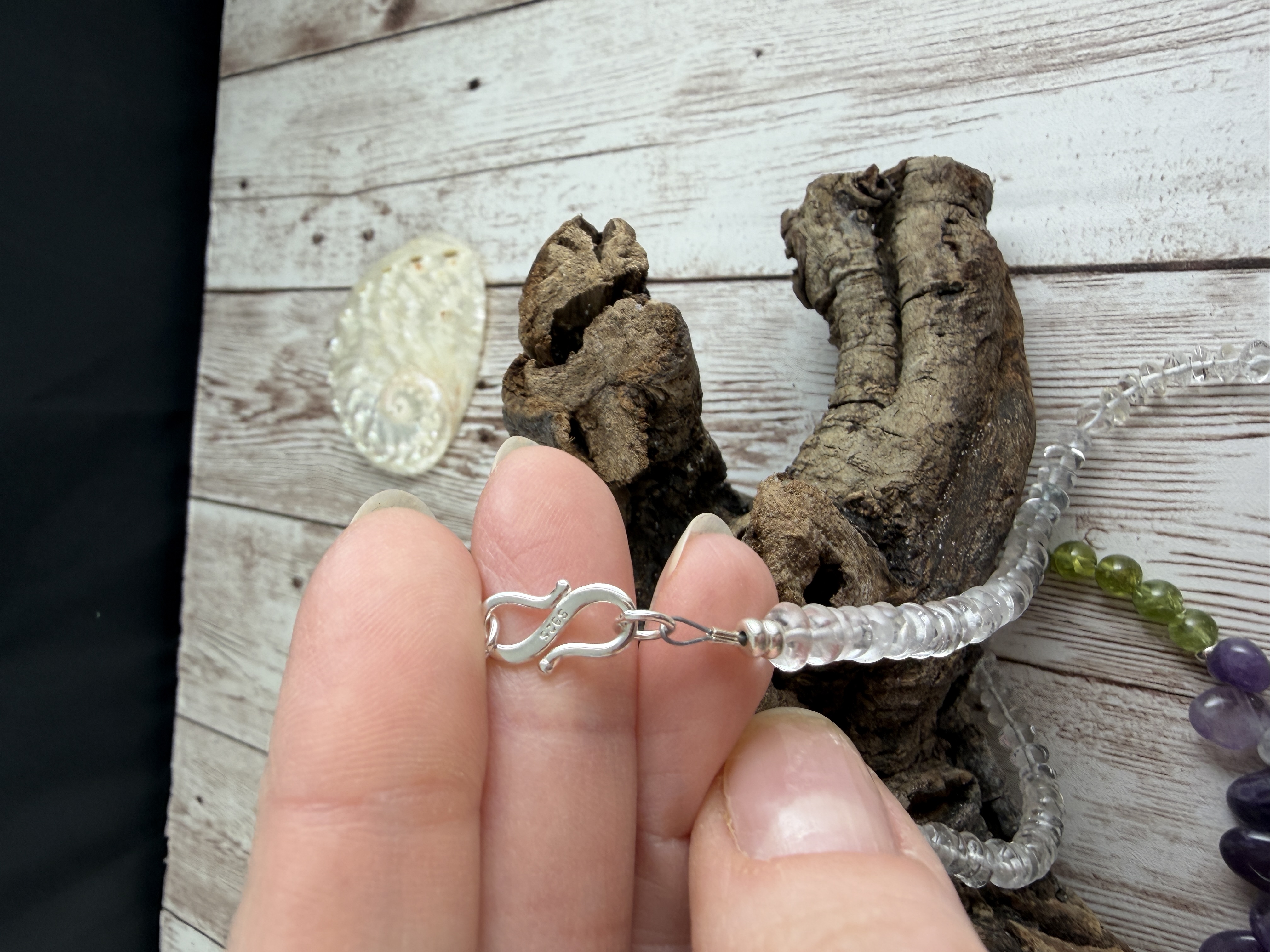 Amethyst and Peridot Necklace thumbnail 6