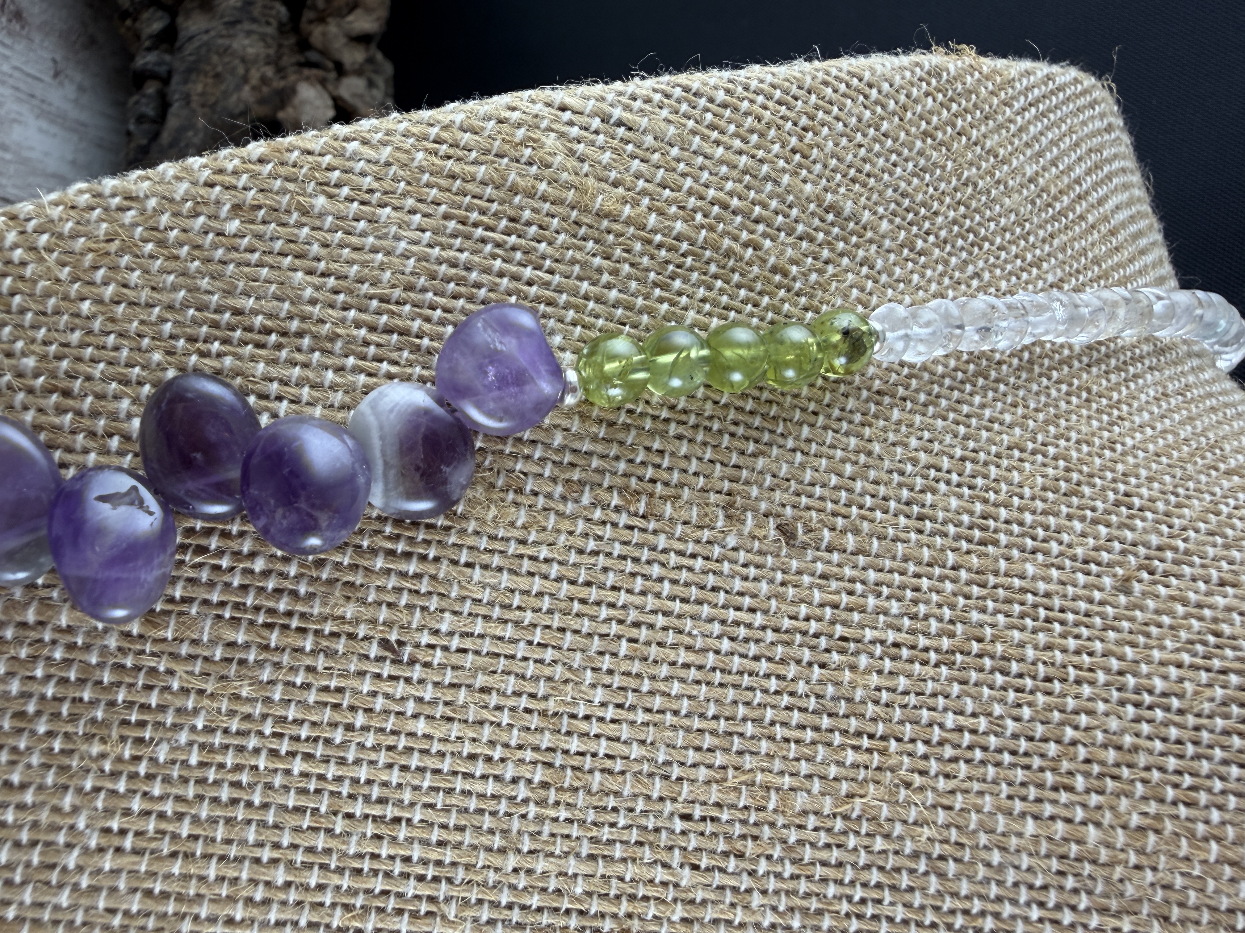 Amethyst and Peridot Necklace thumbnail 3