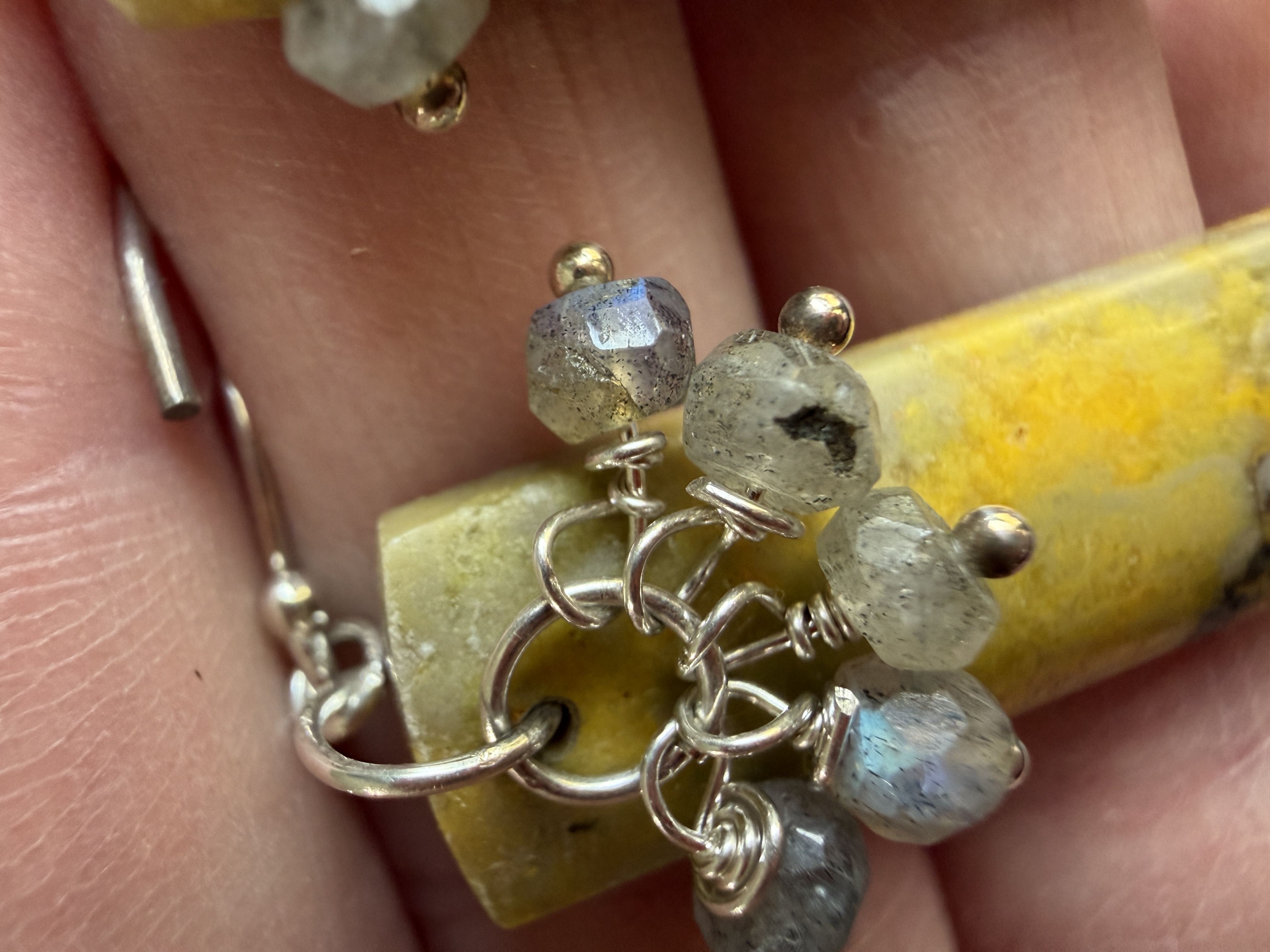 Bumblebee Jasper and Labradorite Earrings  thumbnail 5