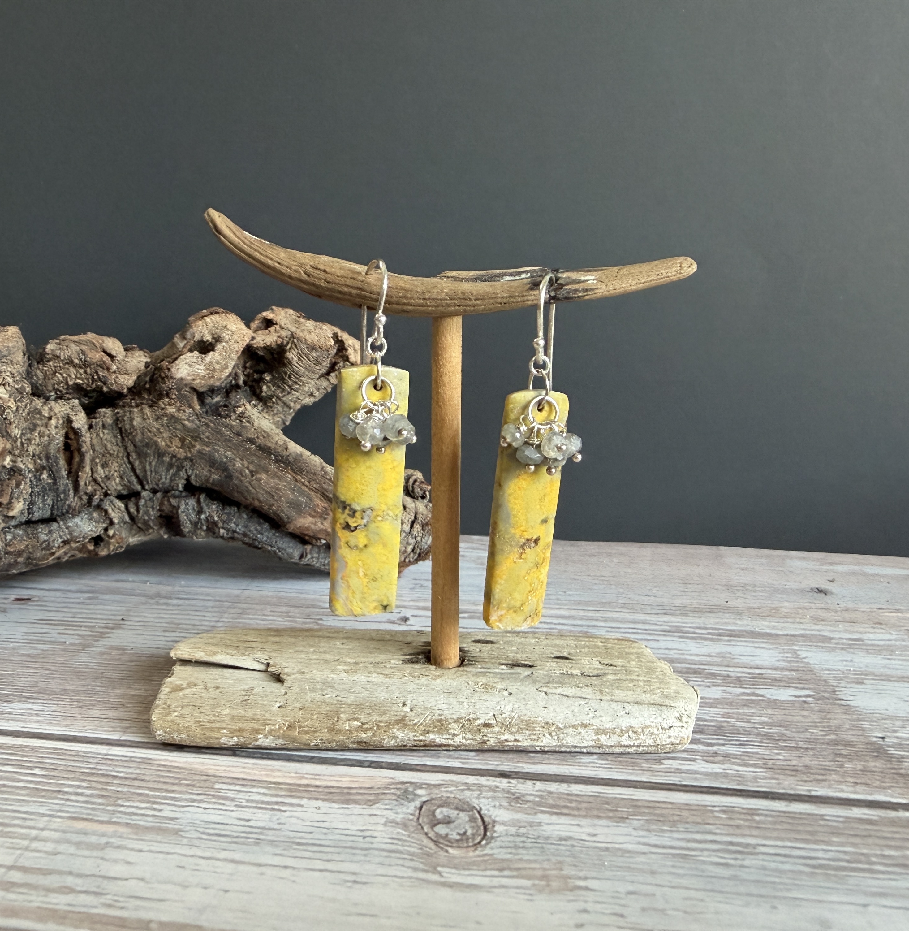 Bumblebee Jasper and Labradorite Earrings  thumbnail 9