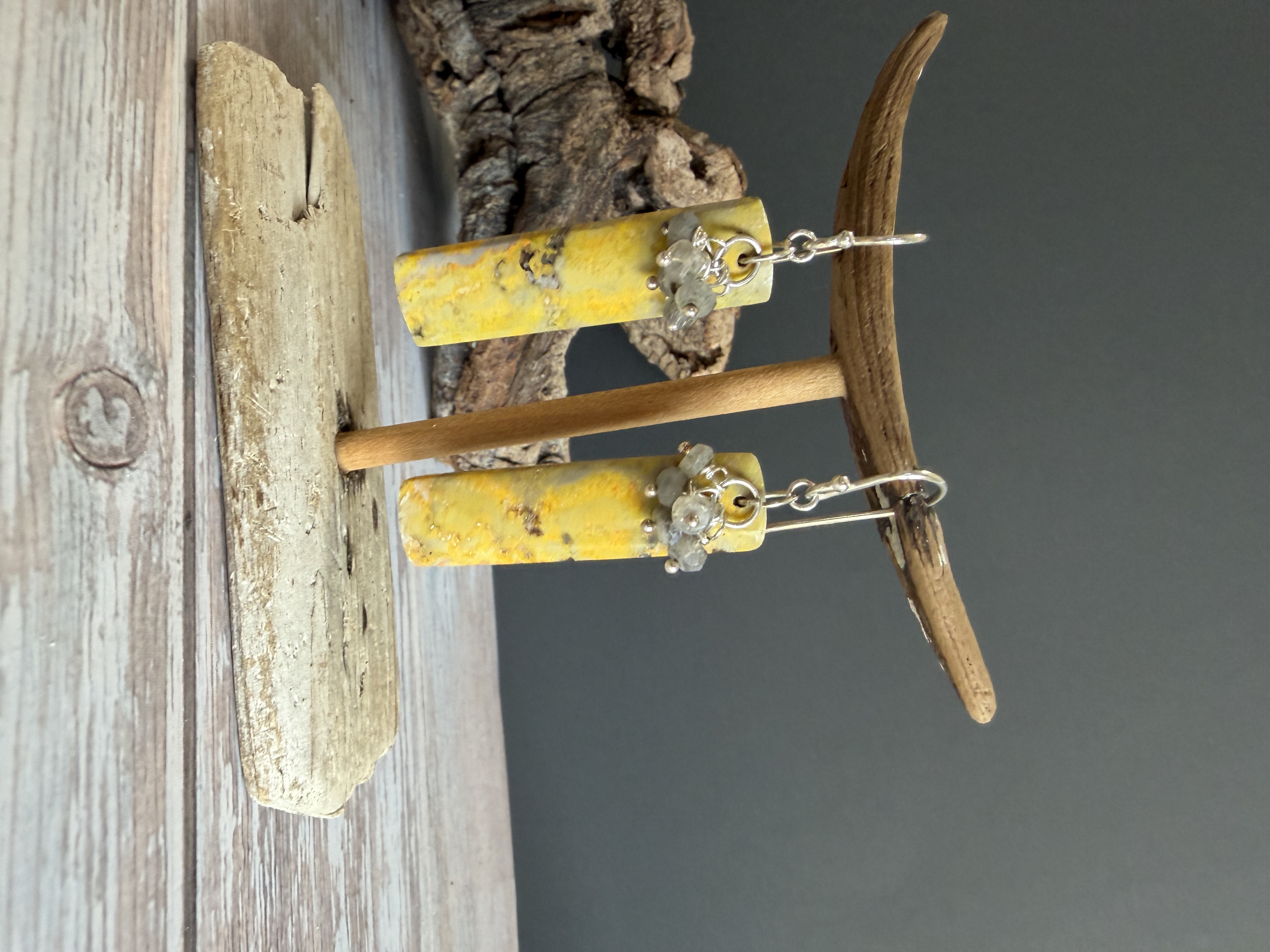 Bumblebee Jasper and Labradorite Earrings  thumbnail 8