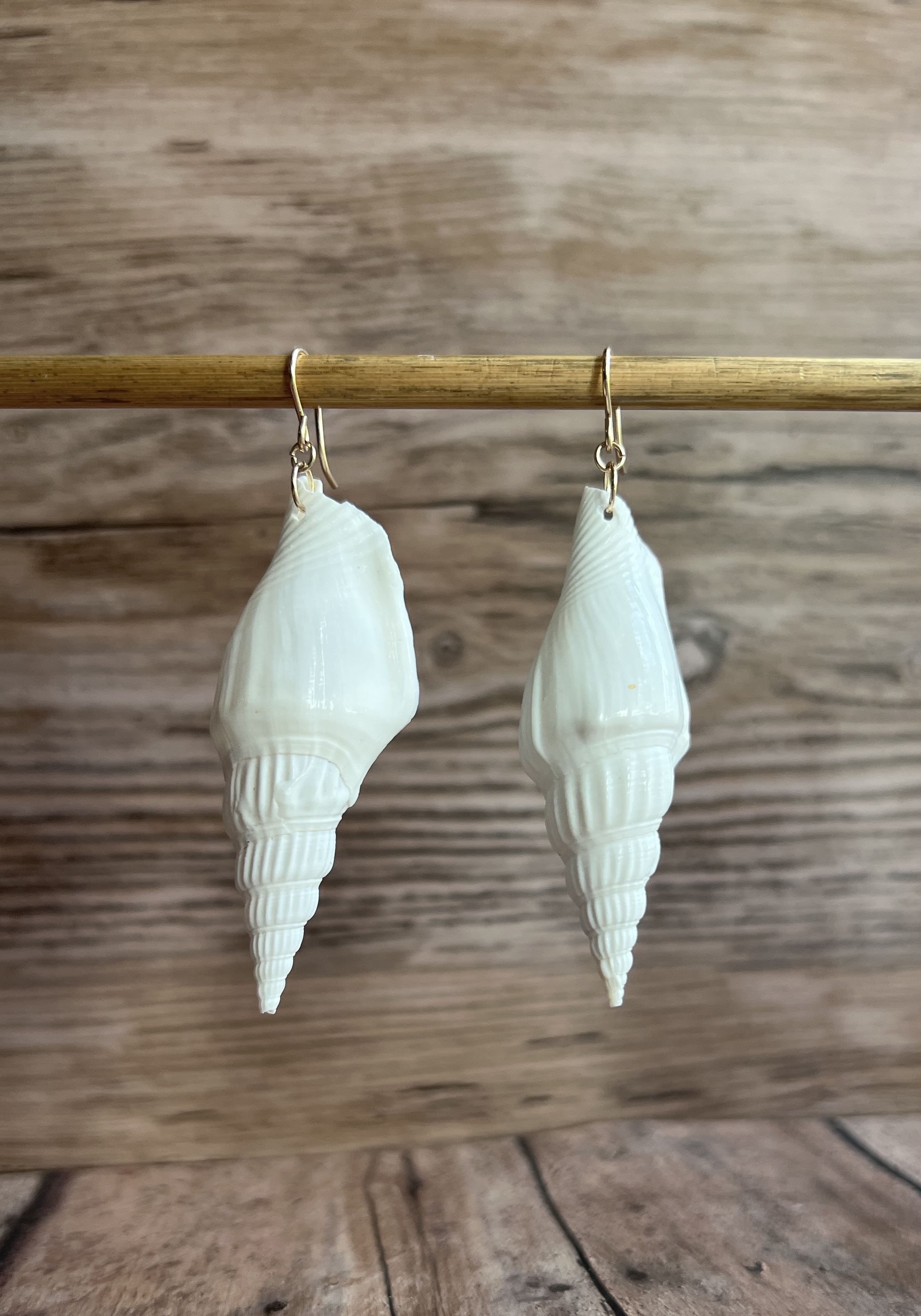 Large Shell Earrings, Gold Fill or Sterling Silver, Bridal Jewelry thumbnail 2