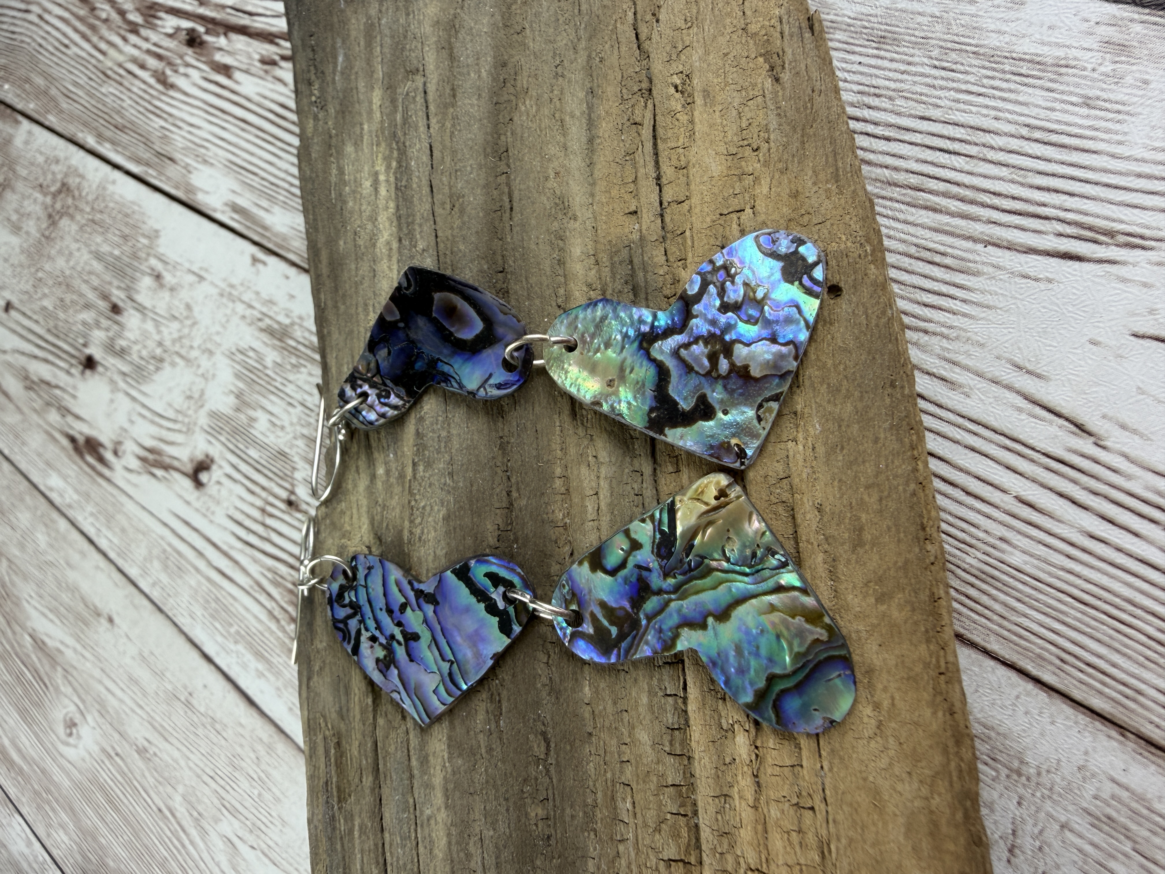 Abalone Heart Earrings  thumbnail 4