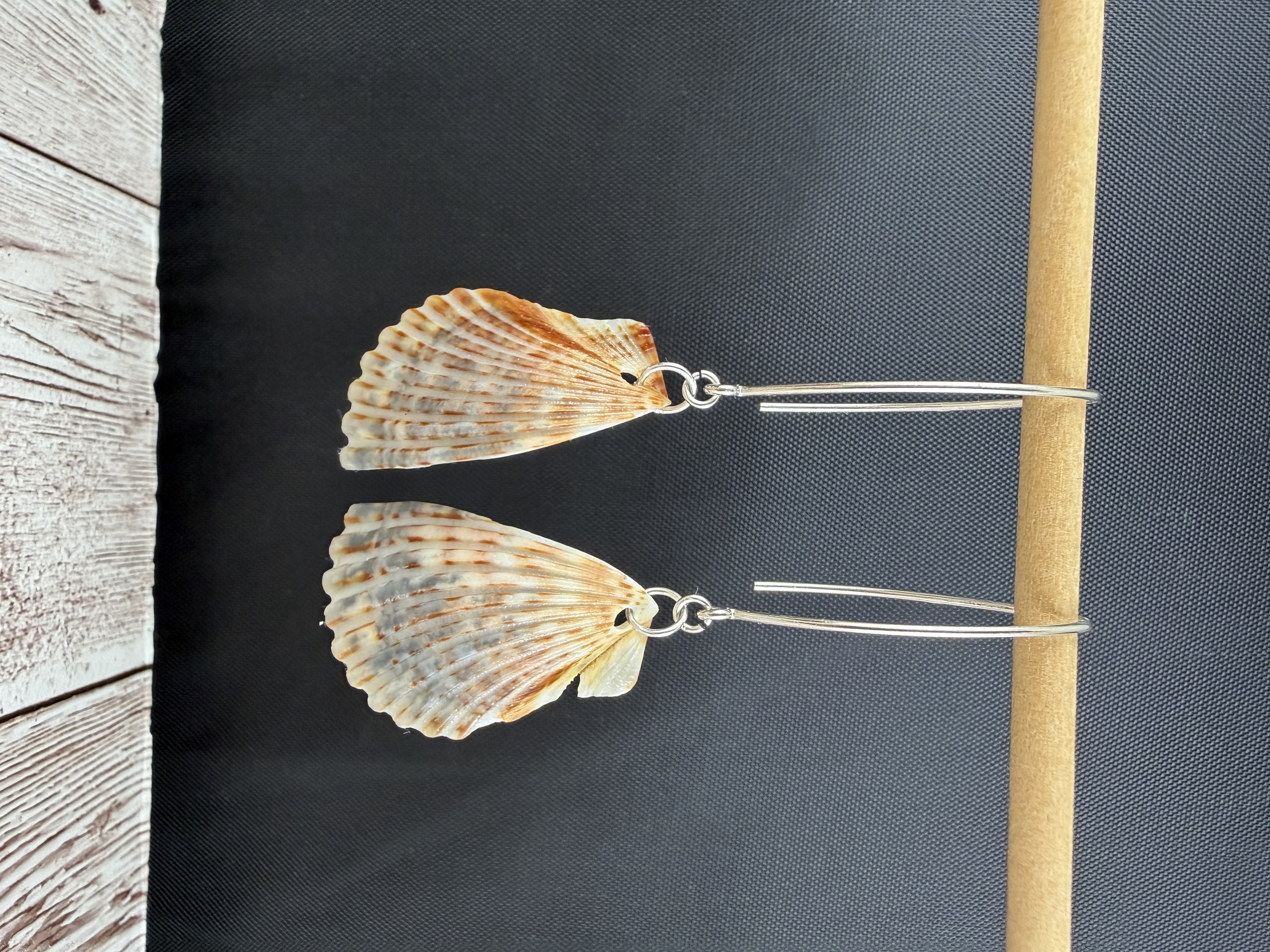 Half Shell Earrings No. 2 — Handmade by Geena Dykes at Taylor And Caroline