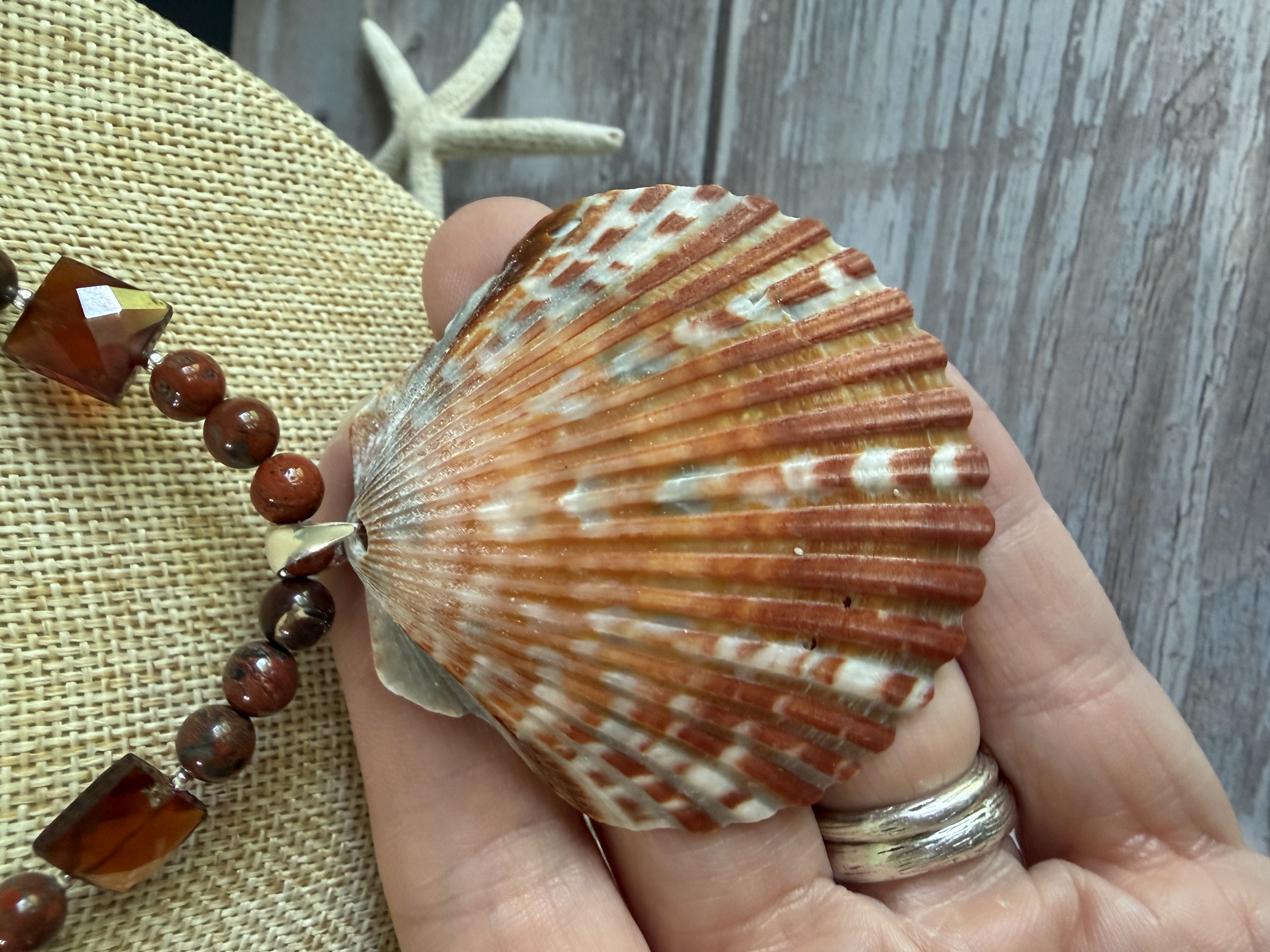 Red river Jasper and Red Onyx Necklace image 3