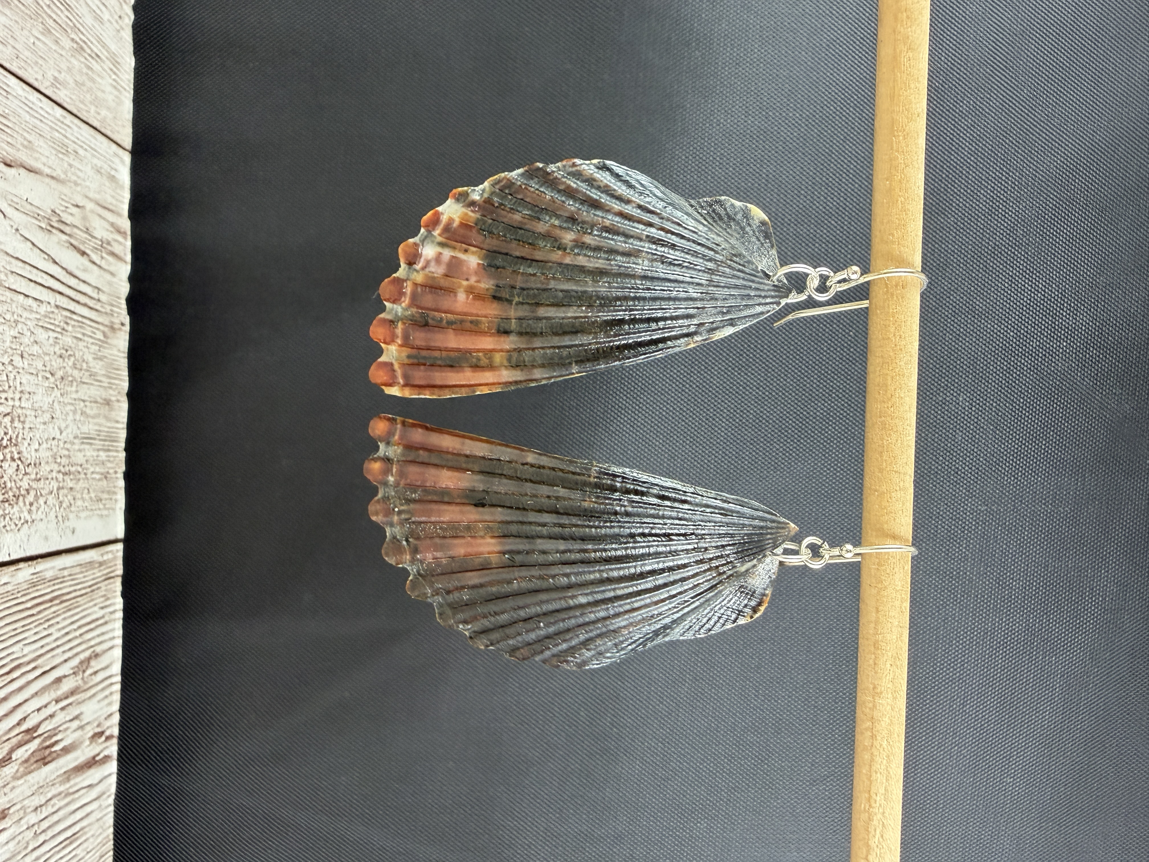 Half Shell Earrings No. 1 — Handmade by Geena Dykes at Taylor And Caroline