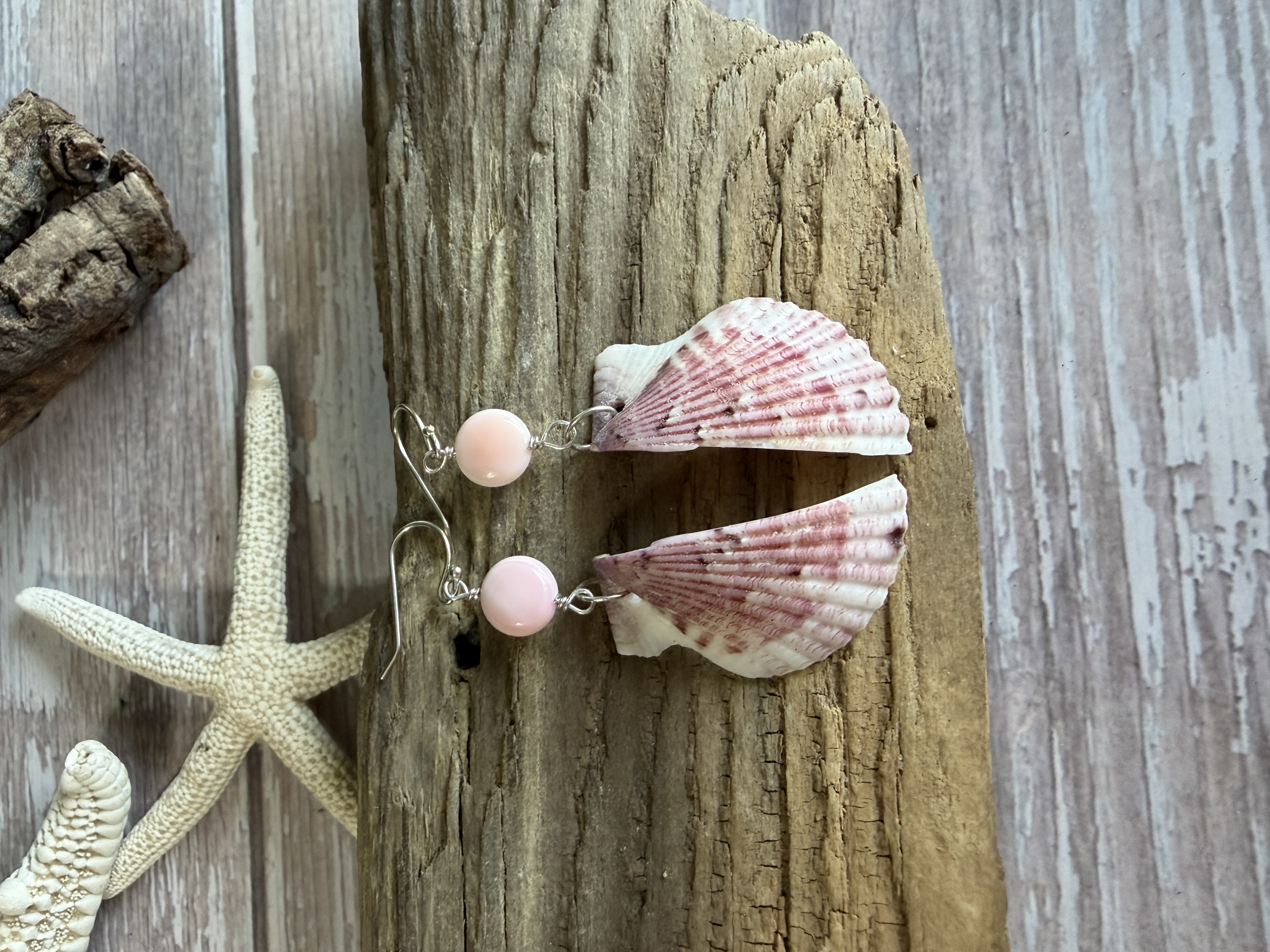 Half Shell Earrings with Queen Conch image 2