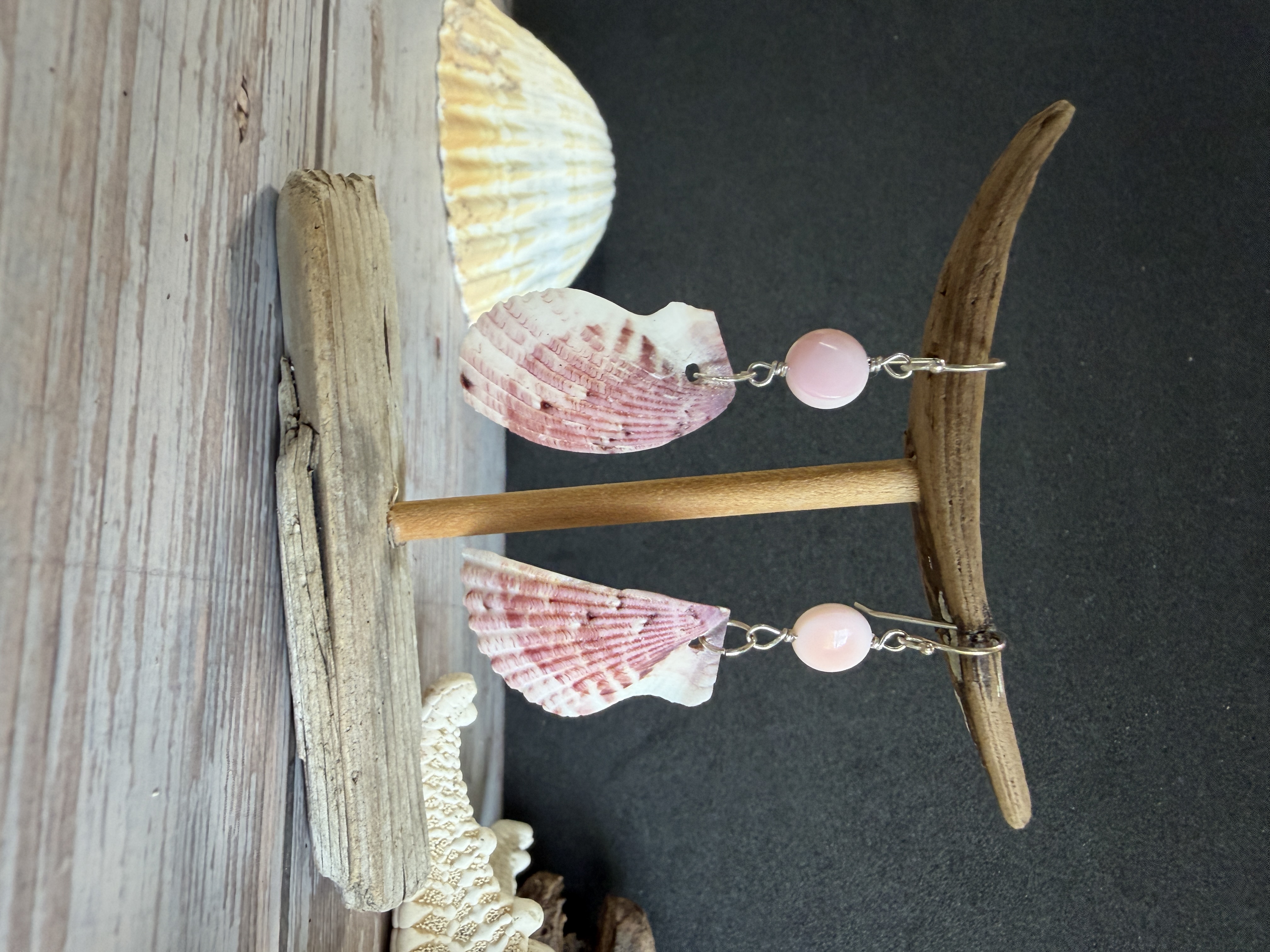 Half Shell Earrings with Queen Conch image 6
