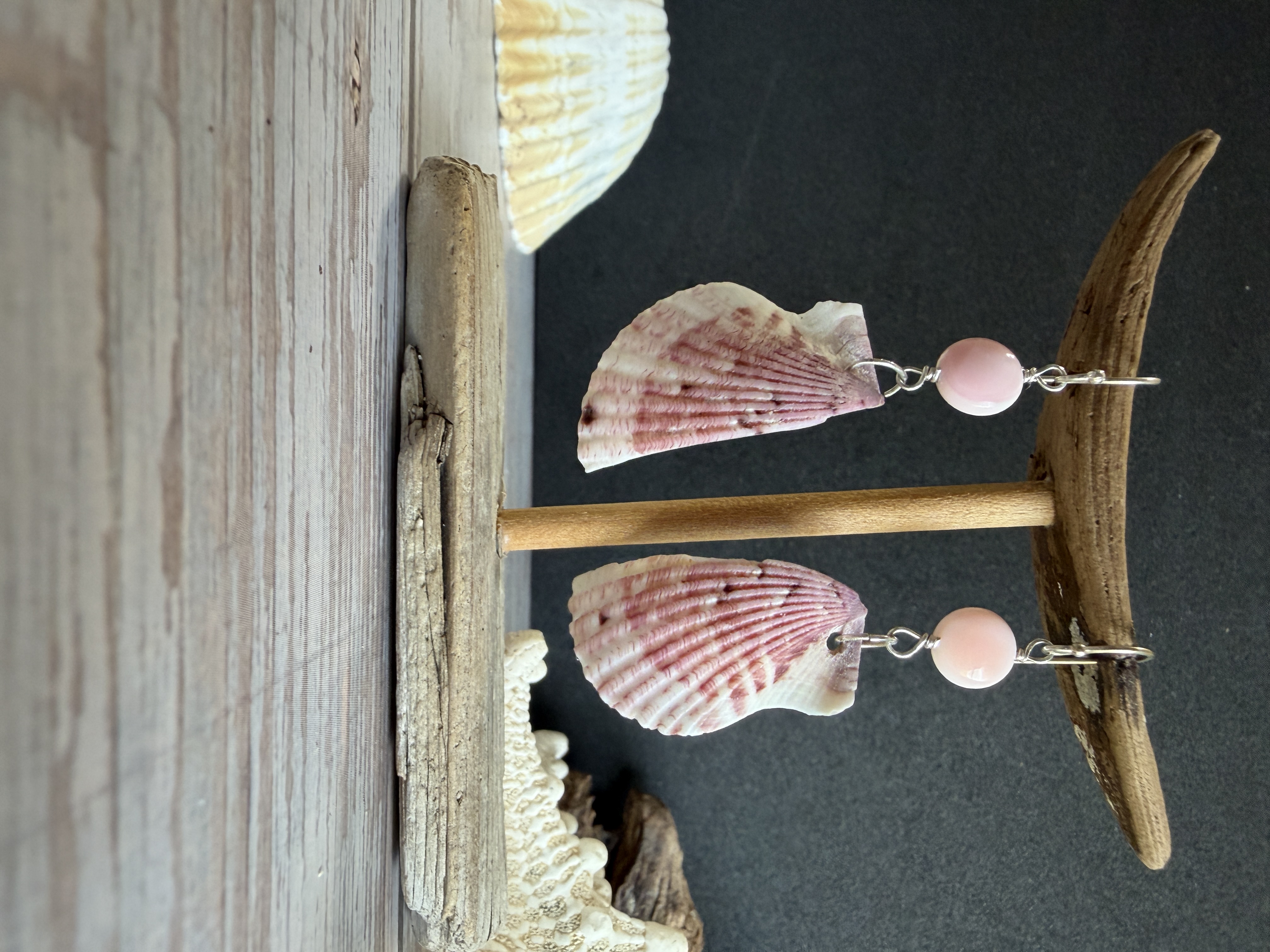 Half Shell Earrings with Queen Conch image 5