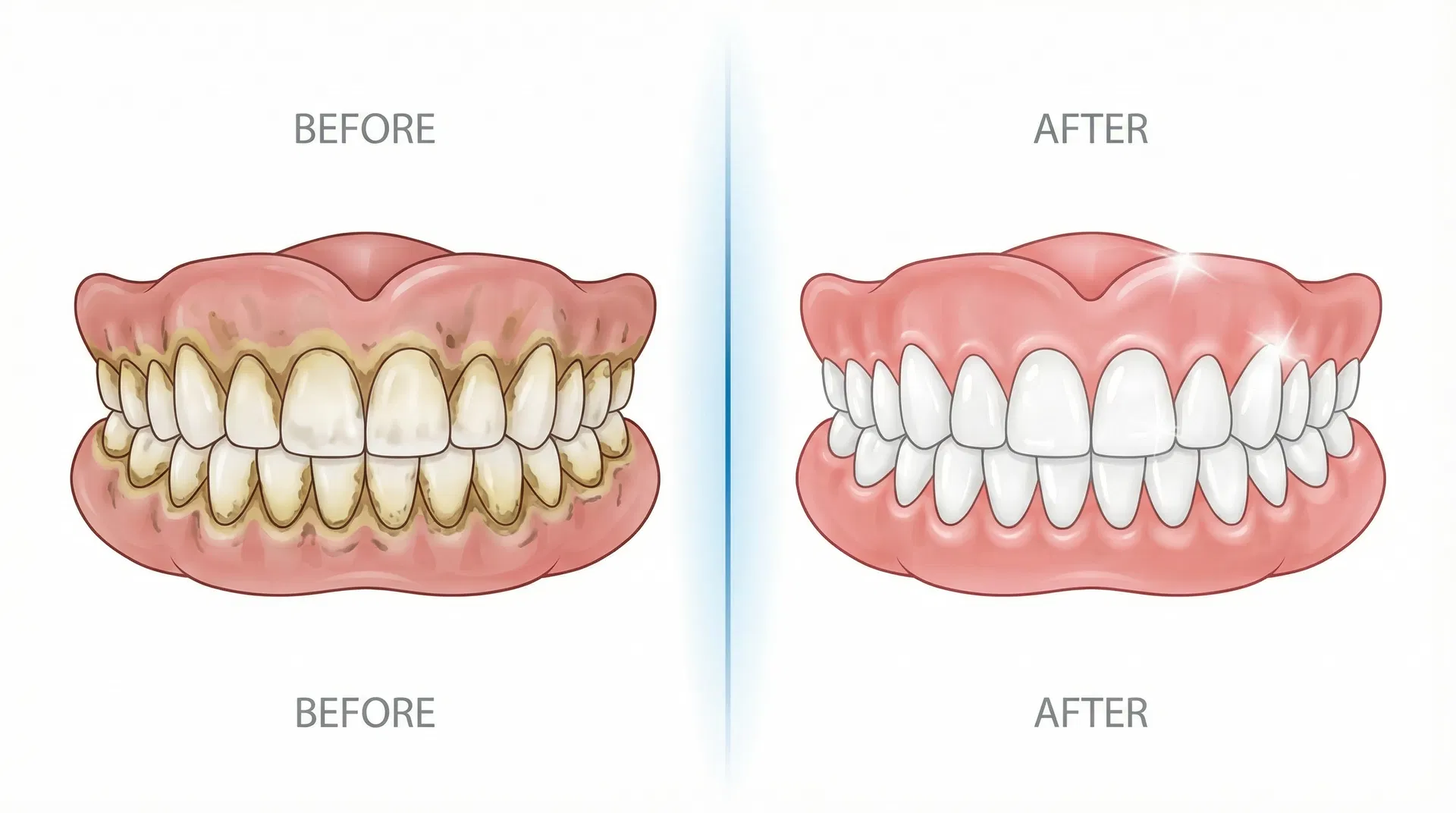 Prothèse avant/après