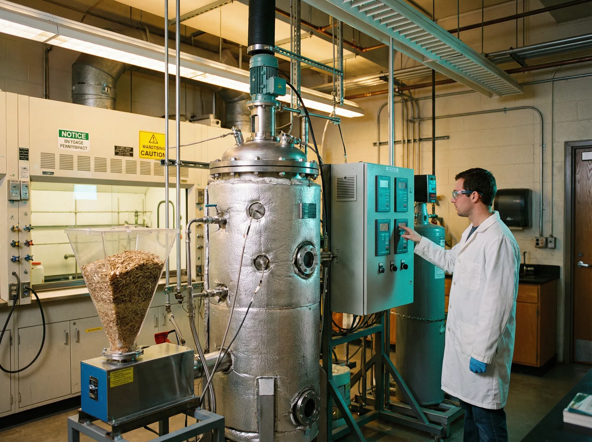 Biomass gasification pilot reactor