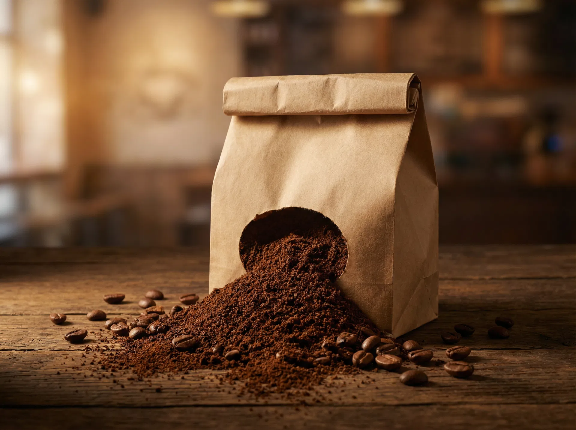 القهوة المطحونة